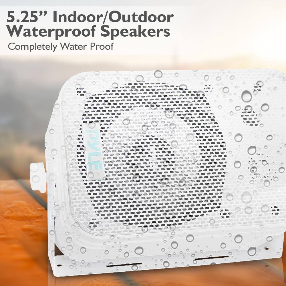 5.25" Indoor/Outdoor Waterproof Speakers  
Completely Water Proof