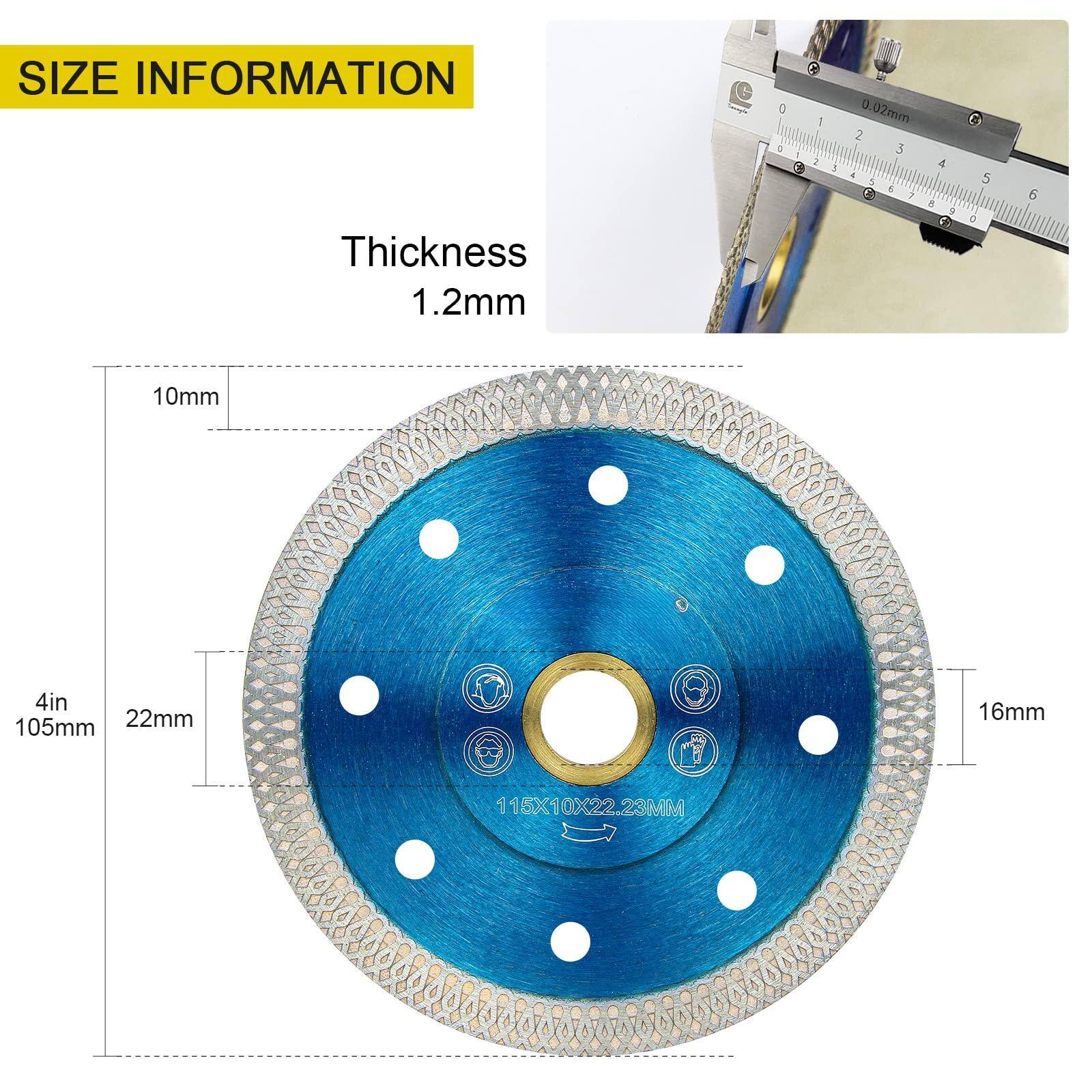 SIZE INFORMATION

Thickness 1.2mm

10mm

4in 105mm

22mm

16mm

115X10X22.23MM