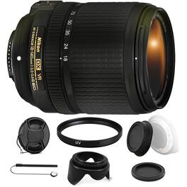 AF-S DX NIKKOR 18-140mm Lens for Nikon DSLR Cameras with Accessory Kit - International Version - Black
