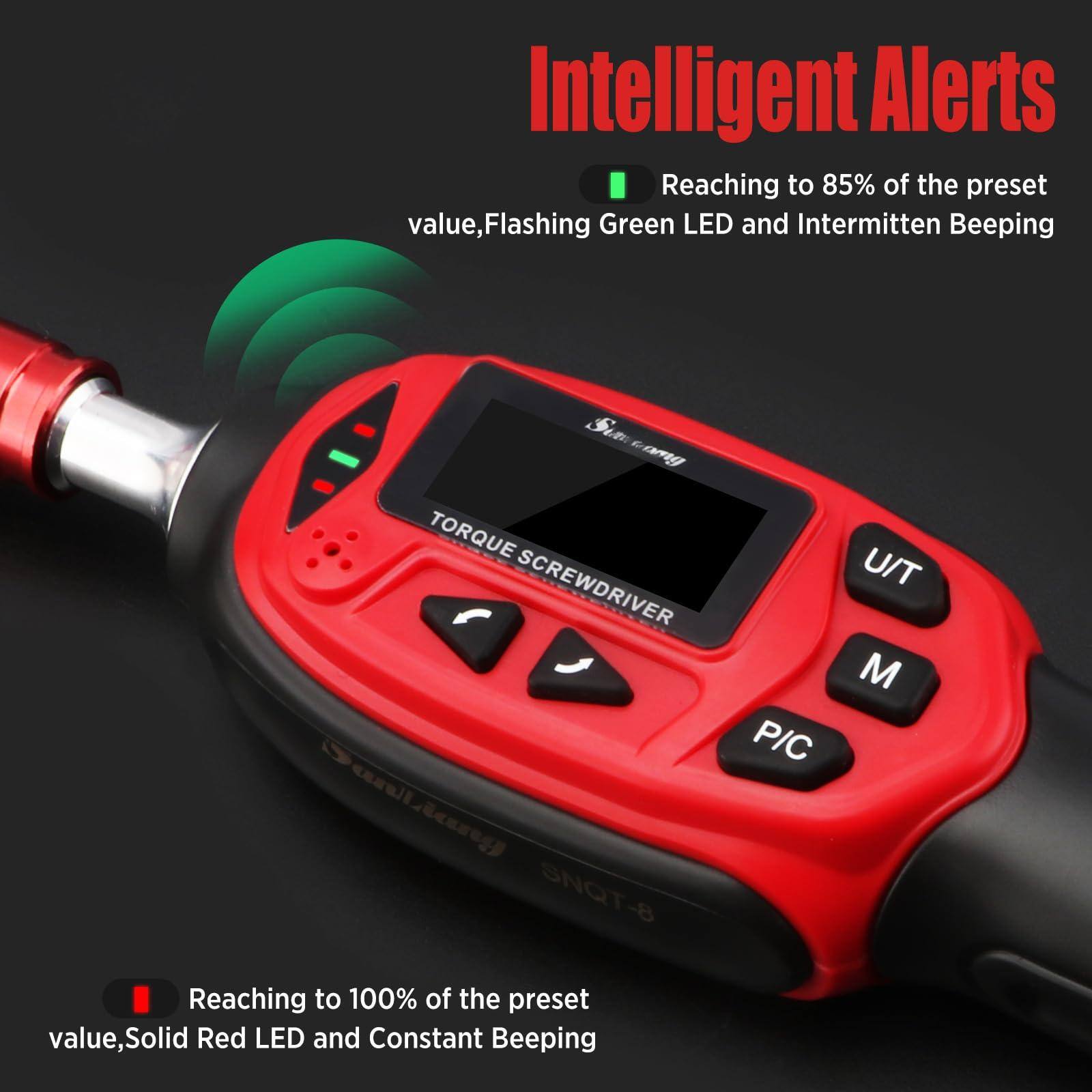 Intelligent Alerts

- Reaching to 85% of the preset value, Flashing Green LED and Intermittent Beeping
- Reaching to 100% of the preset value, Solid Red LED and Constant Beeping