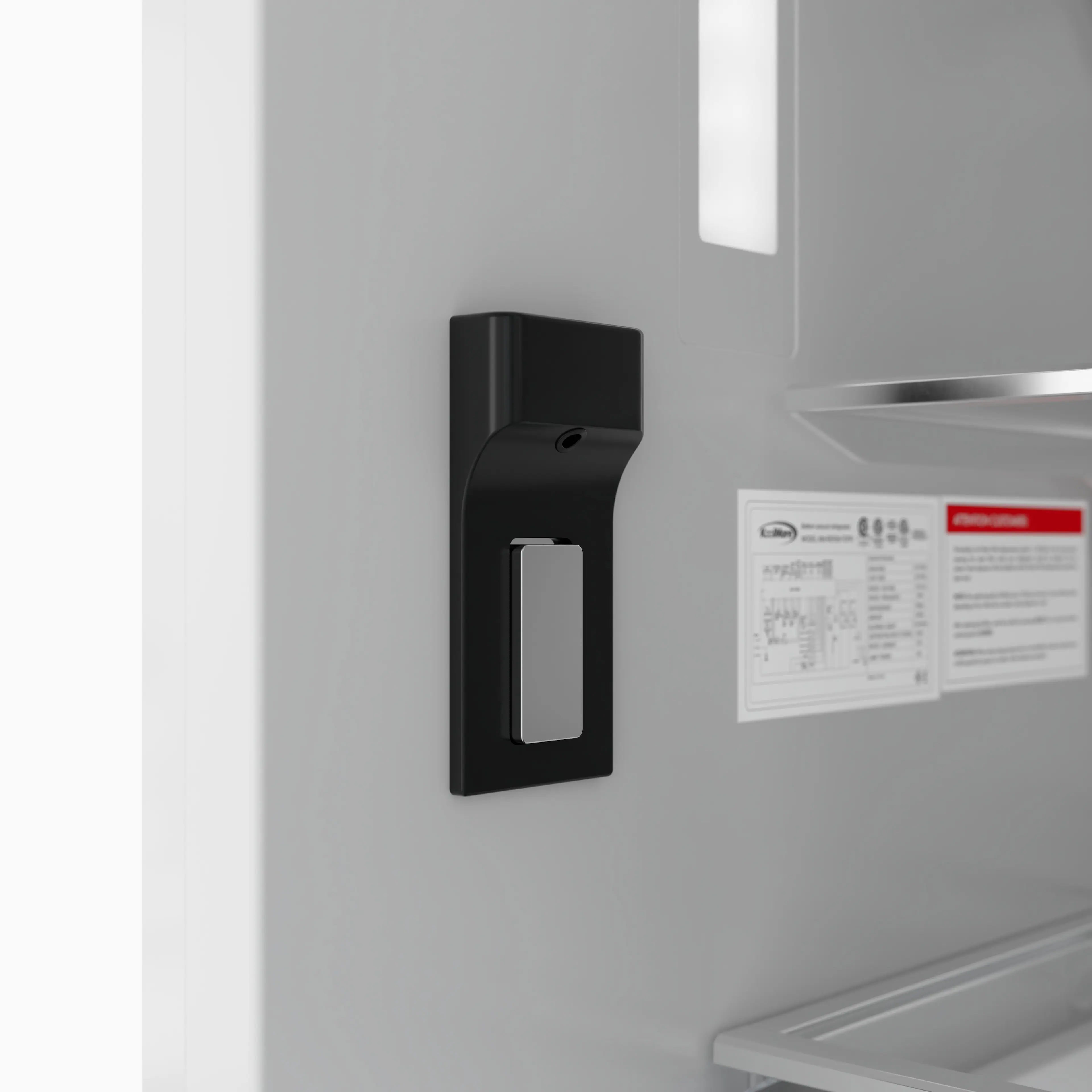 Alt View 10. Koolmore - Panel Ready Column Refrigerator and Freezer, 24" Refrigerator and 18" Freezer - White.