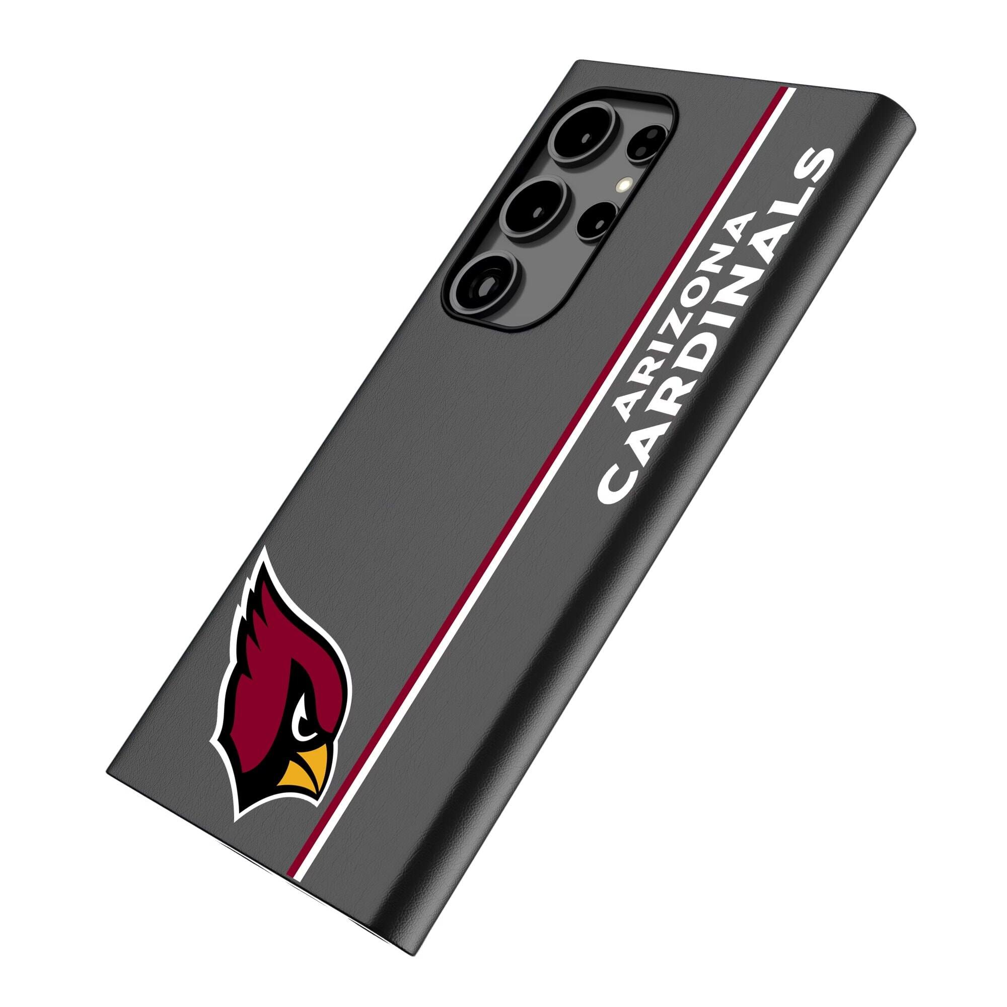 Alt View 1. Keyscaper - Arizona Cardinals Galaxy Magnetic Bump Case - S25 Ultra - Black.