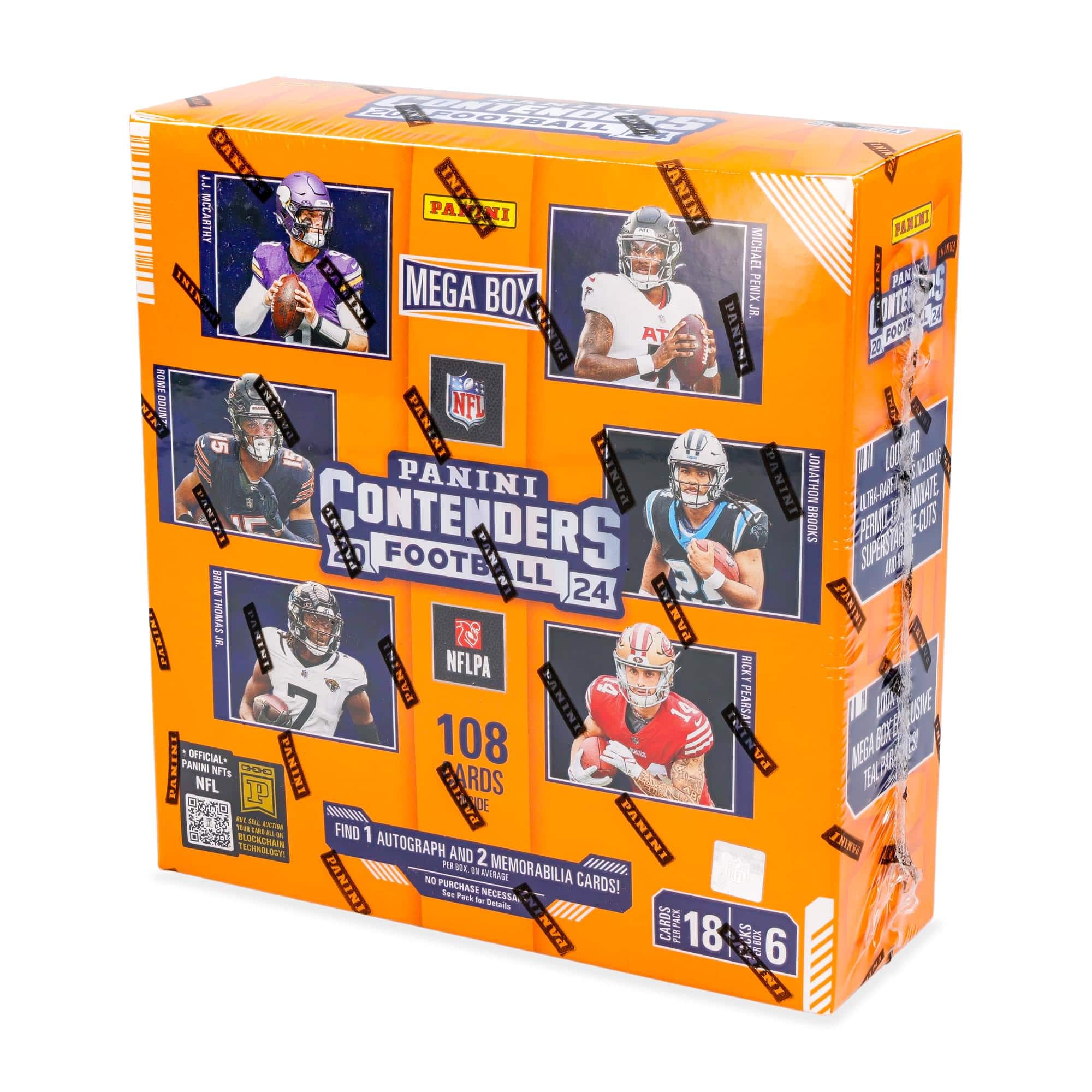 NFL 2024 Panini Contenders Football Mega Box | 6 Packs - Multi-Colored