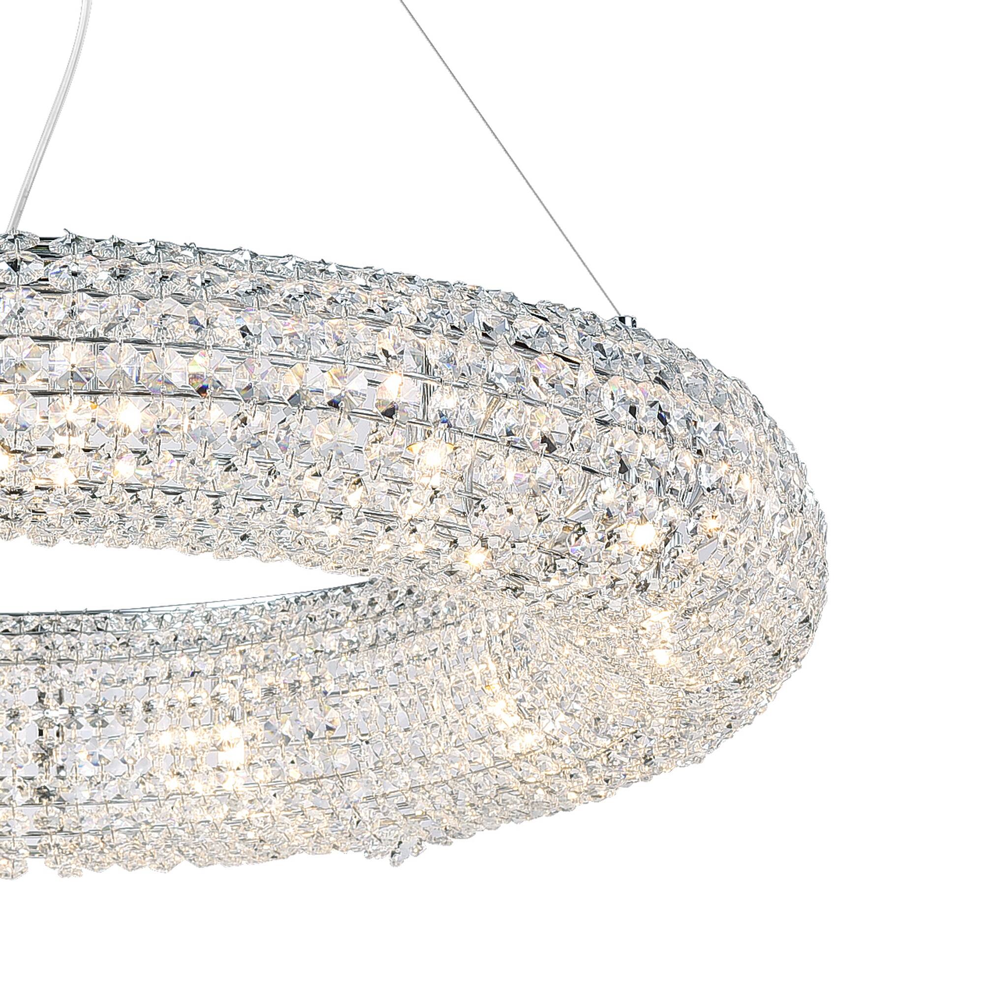 Left. CWI Lighting - Veronique 12 Light Chandelier With Chrome Finish - chrome.