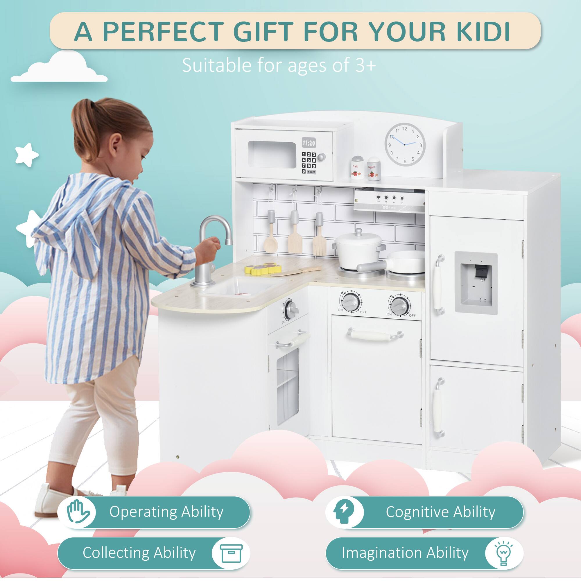 A PERFECT GIFT FOR YOUR KIDI  
Suitable for ages of 3+  

Operating Ability  
Collecting Ability  
Cognitive Ability  
Imagination Ability