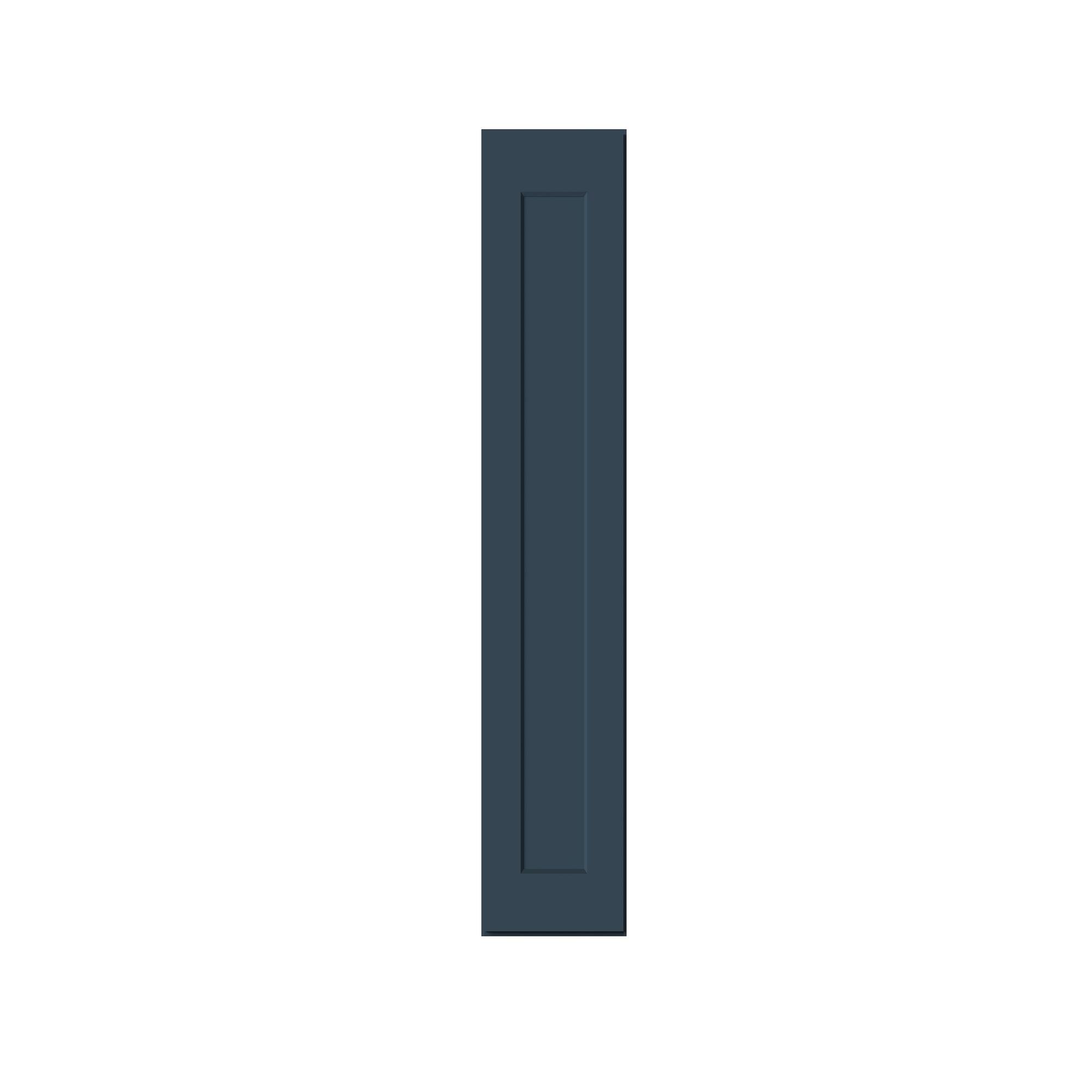 Alt View 1. Boyel Living - 12-in W x 42-in H x 12-in D Shaker RTA Kitchen Wall Cabinet with Soft-Close - Charcoal Blue.
