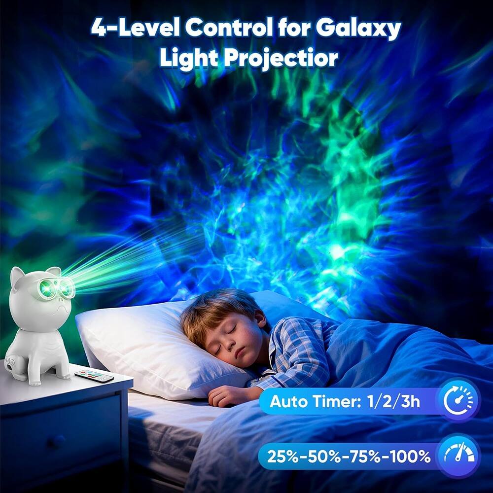 4-Level Control for Galaxy Light Projector

Auto Timer: 1/2/3h

25%-50%-75%-100%