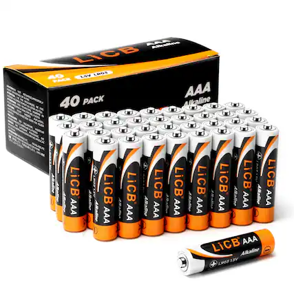 Alkaline LICB 40 1.5V LRO3 PACK
CAUTION: DO NOT INSERT OR NOT AAA ATTENTION: DISPOSE NE RECHARGE MPROPERLY IN FIRE ATTENZIONE: PAS 40 PACK Alkaline OOOM NOV RECHARGER PROPROPRIDO RICARICARE OU JETER NE JETER AU FEU. PAS WERFER PRECAUCN WEDER NEL INSERIRE FUOCO. N OF ODER AUFI LADEN UWAGA: NE RECARGAR INS FEUER LADONAC AL FUEGO INSERTAR PONOWINE NE WAZUCAC NEVALADEJTE OHNE
Alkaline LICB CROST.
LICB LiCB LiCB LiCB LiCB LiCB LiCB LiCB LRO3 1.5V LiCB Alkaline Alkaline AAA Alkaline Alkaline Alkaline Alkaline Alkaline Alkaline Alkaline AAA Alkaline AAA Alkaline AAA Alkaline AAA AAA AAA LiCB AAA Alkaline LRO3 1.5V