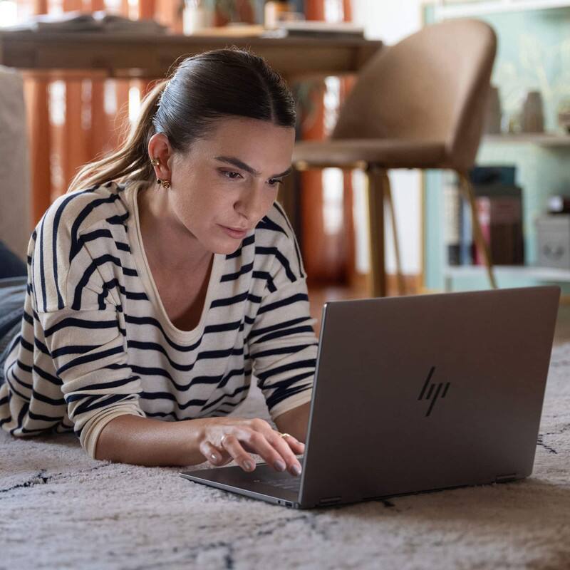 Alt View 9. HP - HP OmniBook X Flip 16" Touch 2-in-1 Laptop,Ultra 7 256V,16GB RAM,512GB SSD+1TB Dock Set,Backlit Keyboard,Win 11,Gray - Gray.