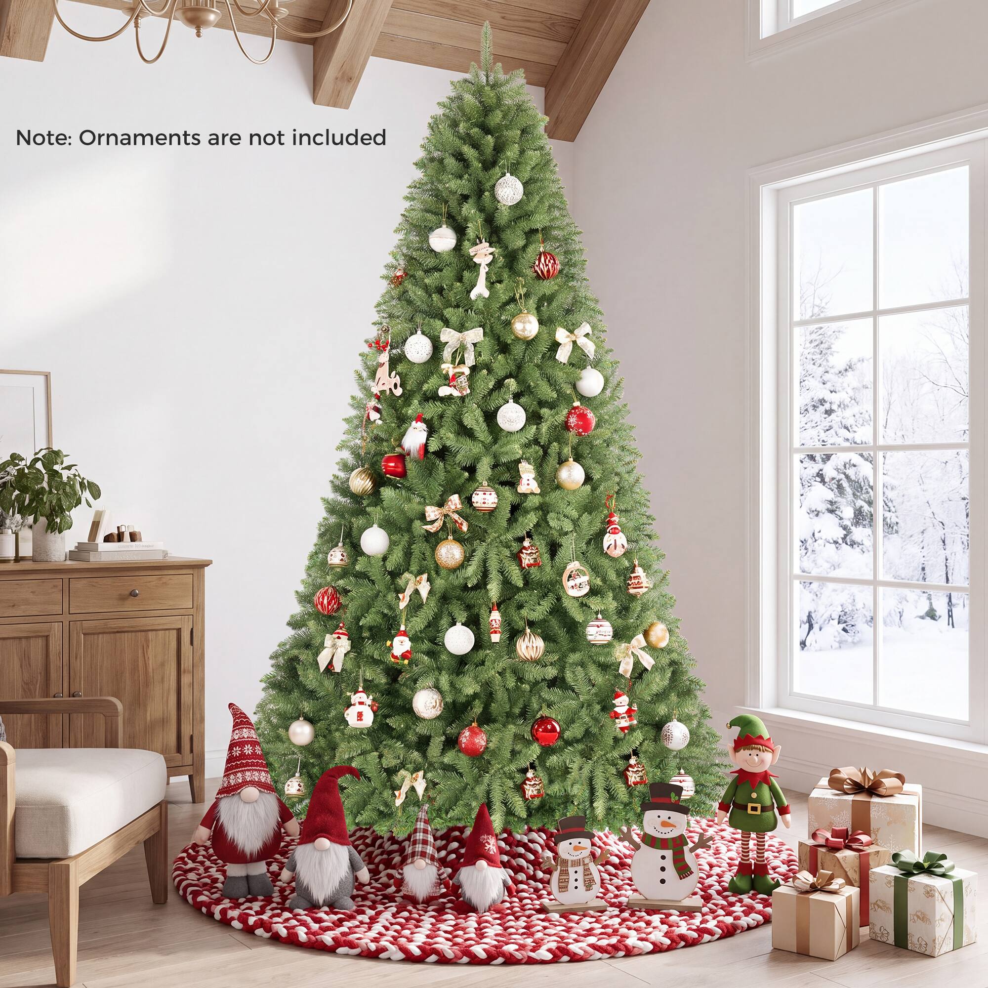 Note: Ornaments are not included