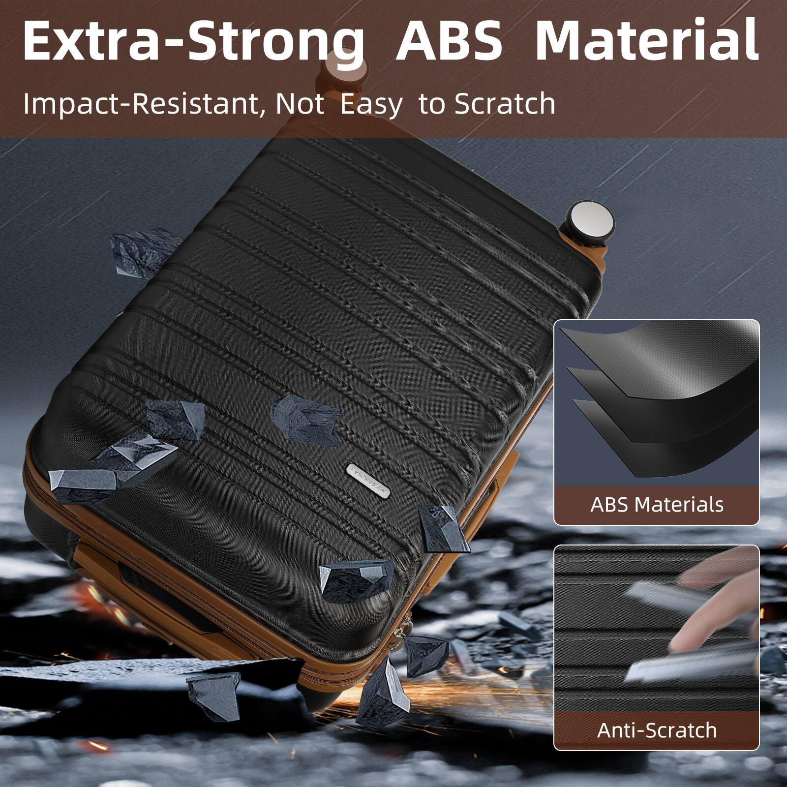 Extra-Strong ABS Material  
Impact-Resistant, Not Easy to Scratch  

ABS Materials  
Anti-Scratch