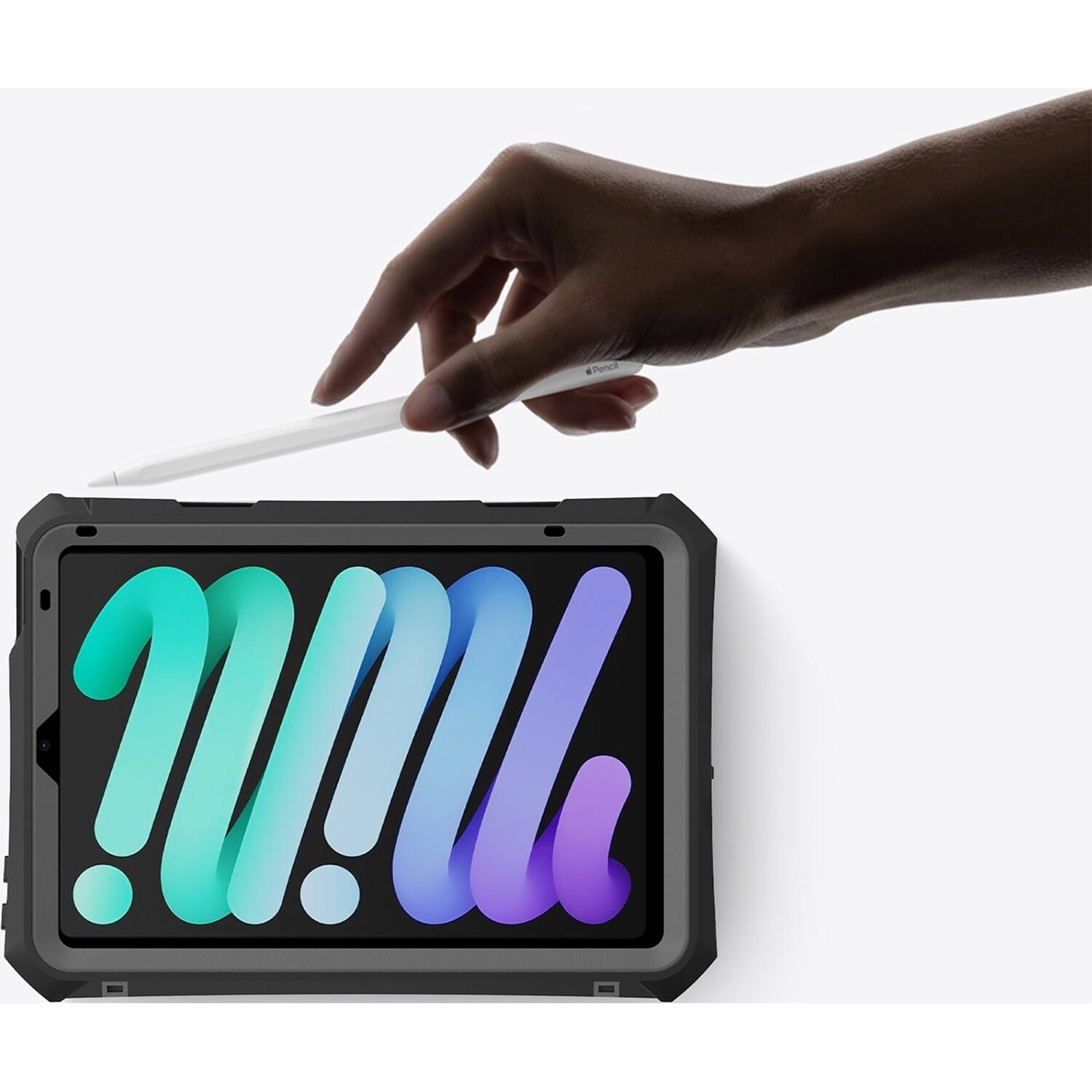 Alt View 17. SaharaCase - Water-Resistant Case for Apple iPad mini (A17 Pro) Apple iPad mini (6th Generation 2021) - Black.