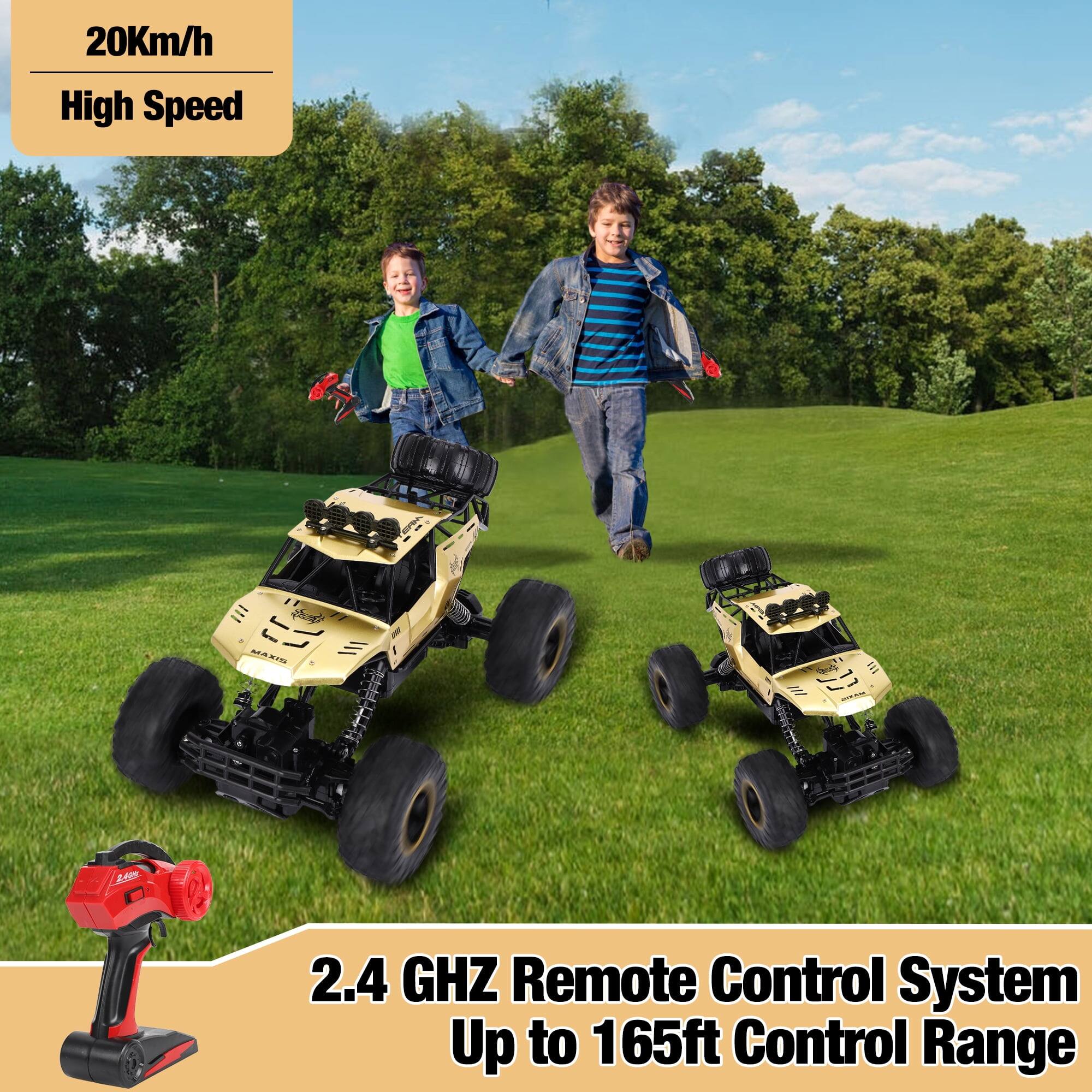 Wisairt 1:12 Scale Large RC Car, 4WD Remote Control Monster Truck, 2.4 ...