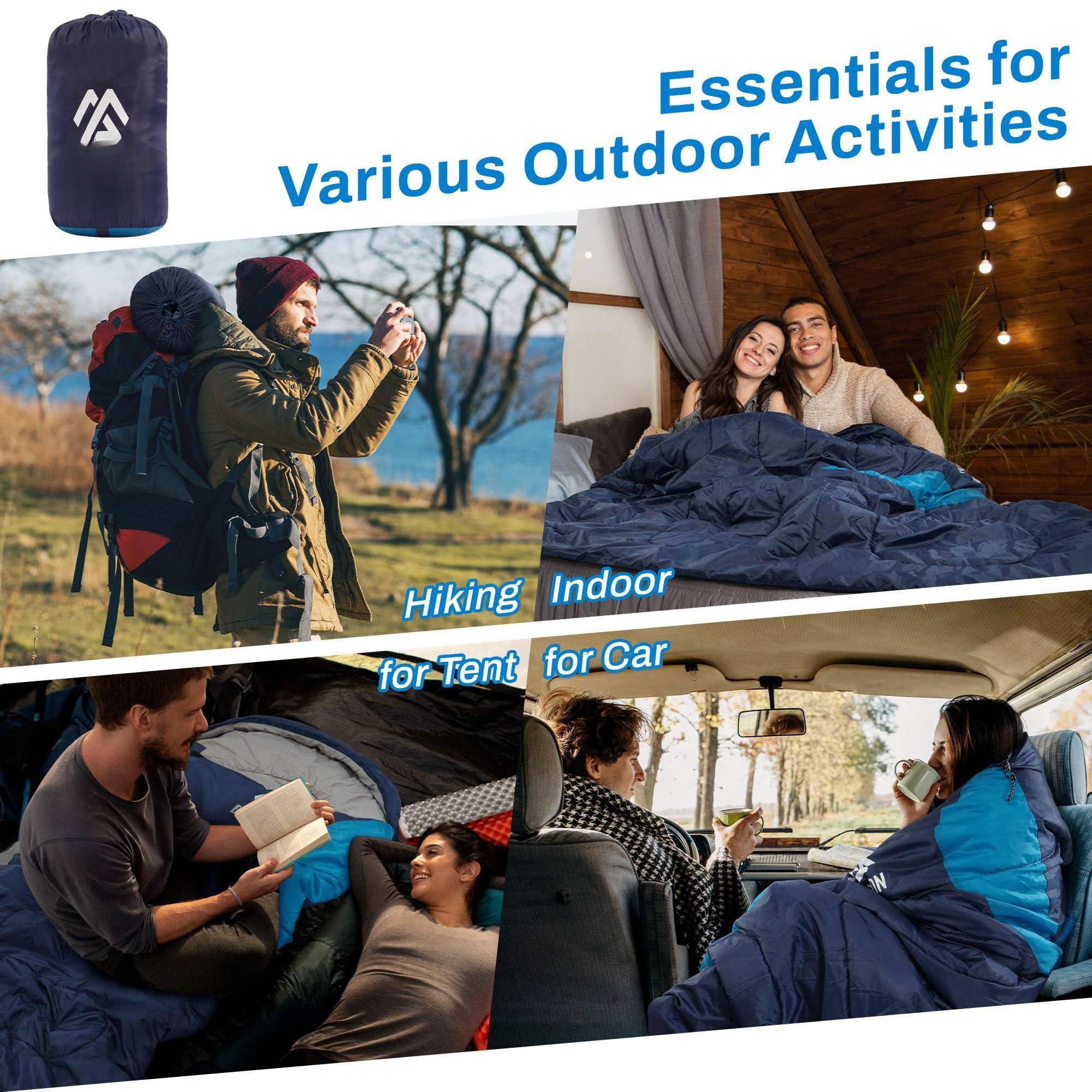 Essentials for Various Outdoor Activities

- Hiking
- Indoor
- Tent
- Car