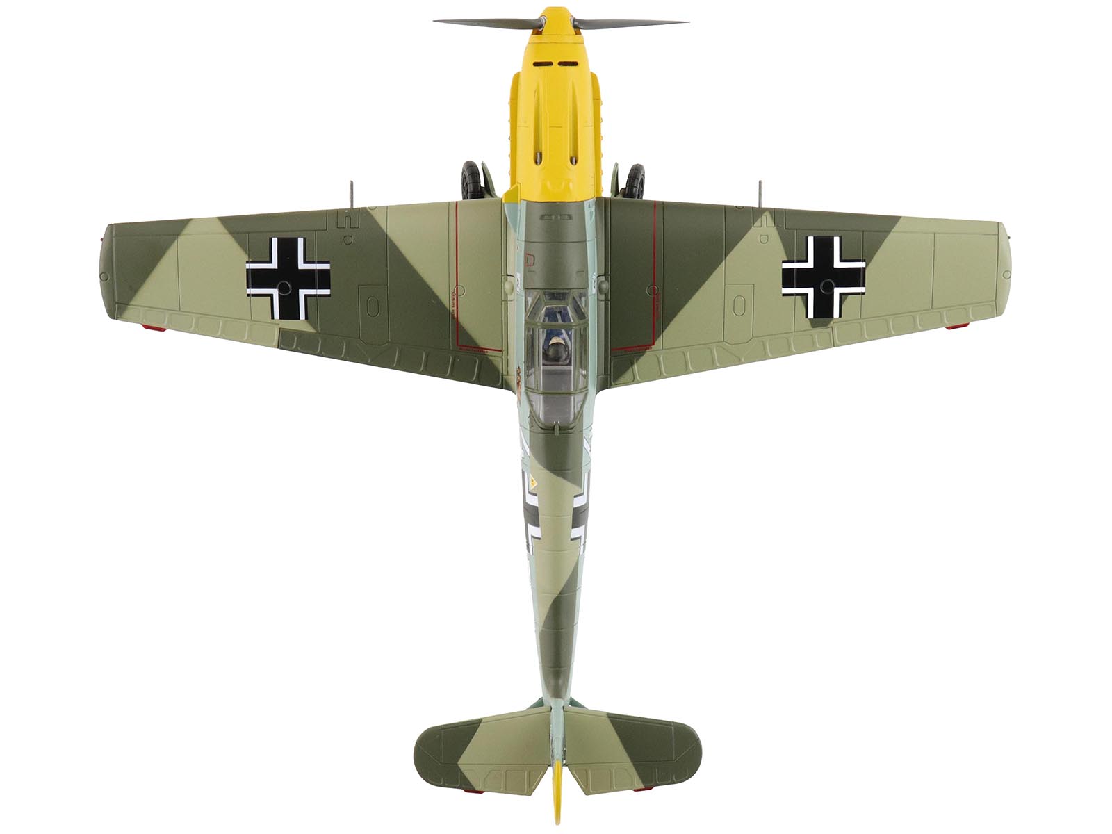 Left. Hobby Master - Messerschmitt Bf 109E-3 "White 4 Horst Perez 4/JG 26 1940" Luftwaffe 1/48 Diecast Hobby Master - Multi.