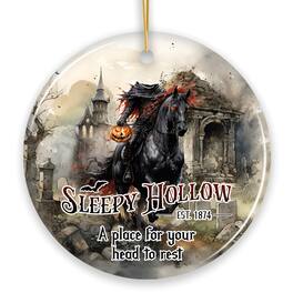 OrnamentallyYou - Vintage Sleepy Hollow Dark and Spooky Ornament Headless Horseman Halloween Souvenir - Multi-colored