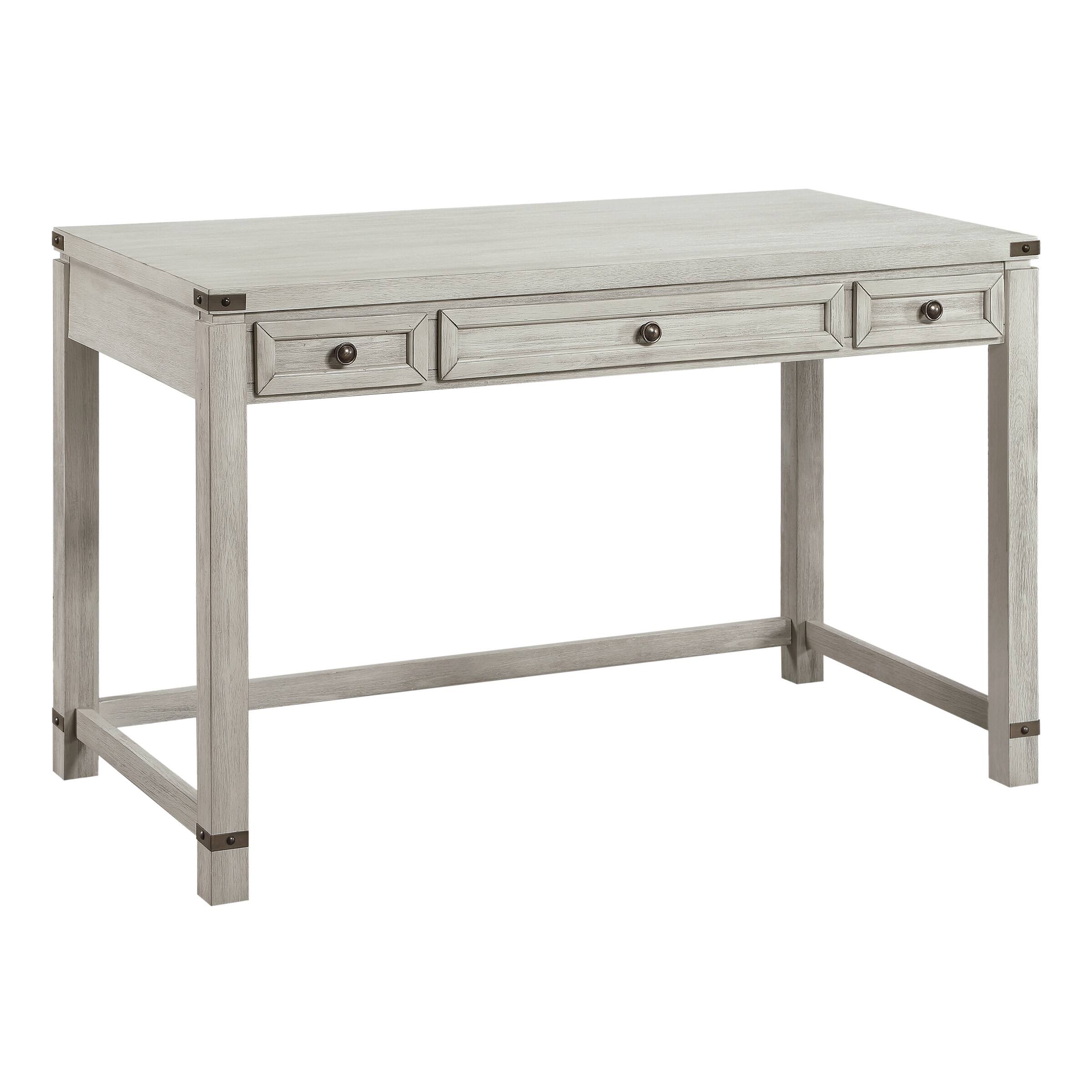 Angle. OSP Home Furnishings - Baton Rouge Desk - Champagne Oak.