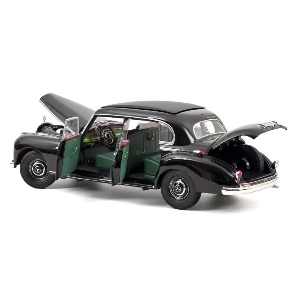 Back. Norev - 1955 Mercedes-Benz 300 Black "German Chancellor Konrad Adenauer" 1/18 Diecast Model Car by Norev - Black.