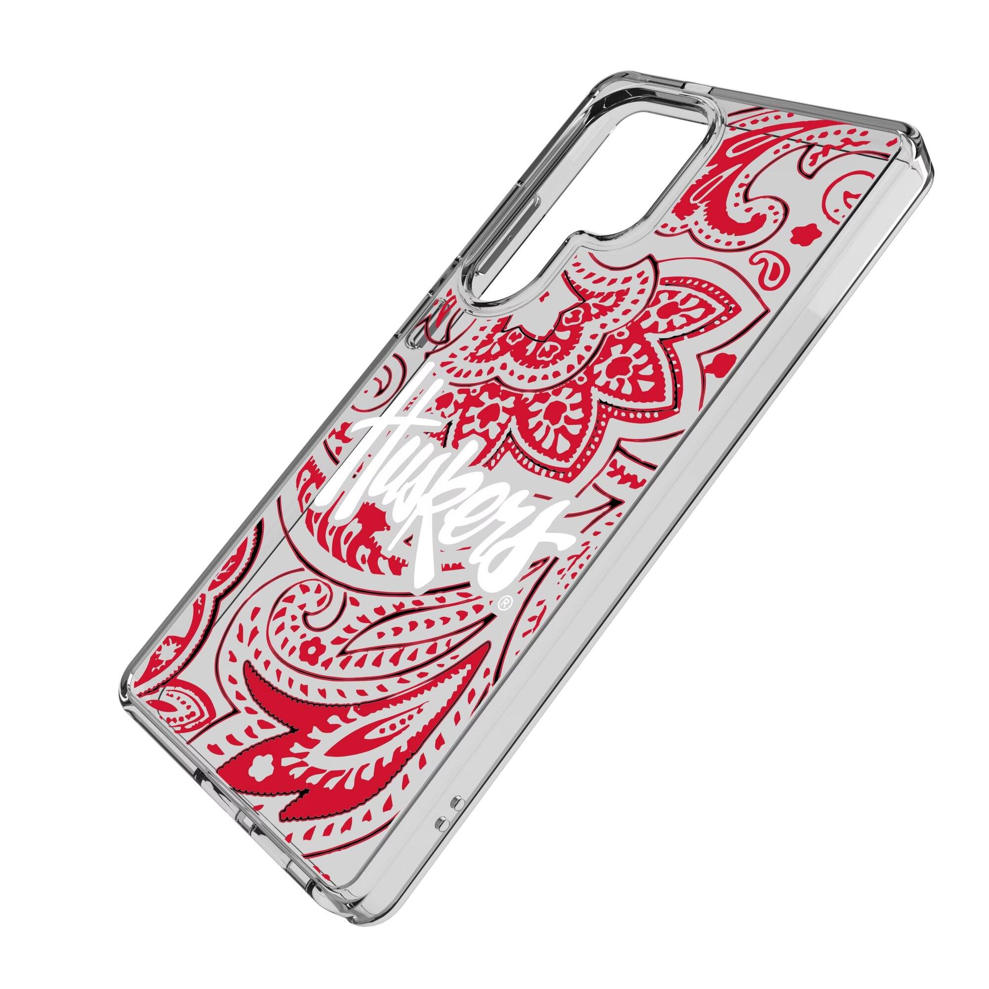 Alt View 1. Keyscaper - Nebraska Huskers Paisley Galaxy Clear Case - S24 - Multicolor.