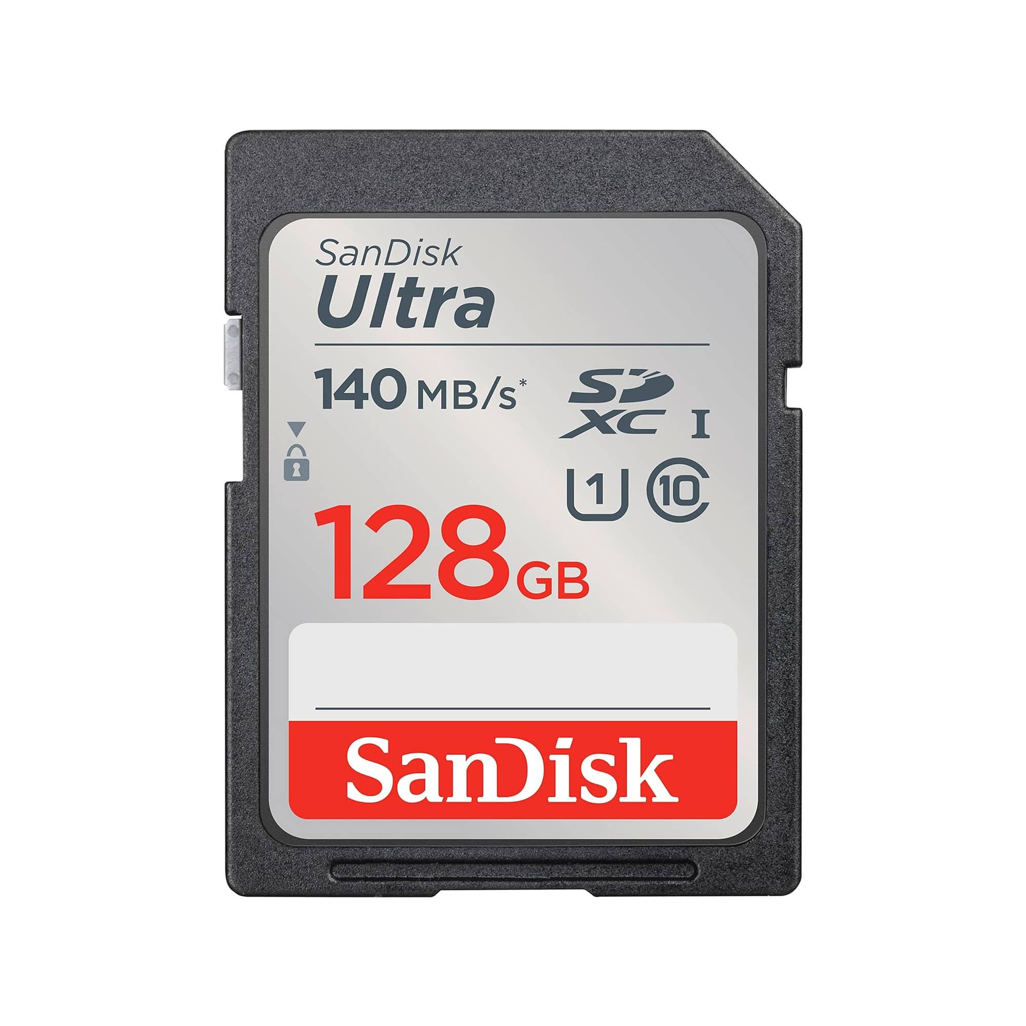 SANDISK - Ultra 128GB SDXC UHS-I Class 10 Memory Card