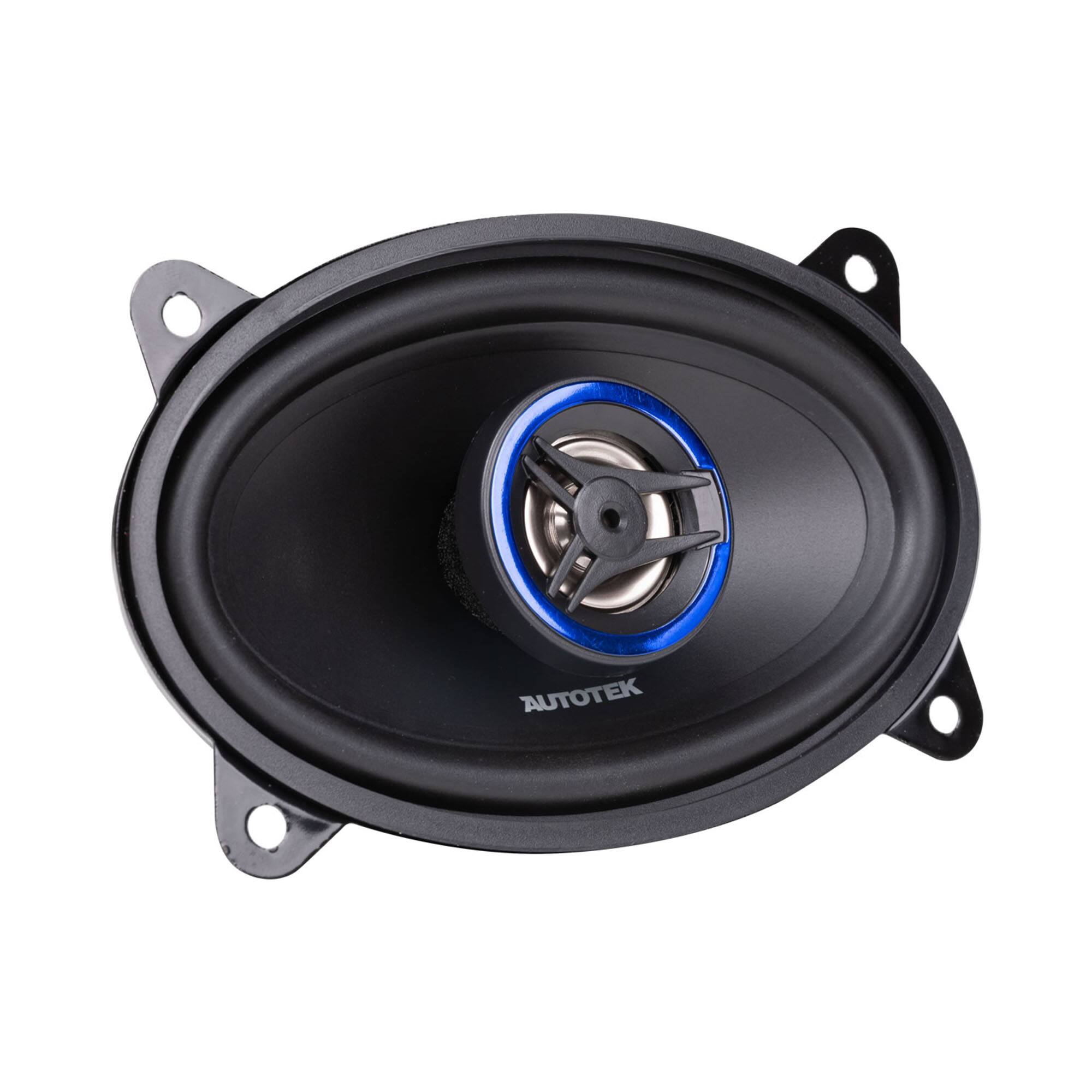 Alt View 4. AutoTek - Autotek Street Machine 200W 4 x6 in. 2 Way Car Audio Coaxial Speakers, Pair - Black.