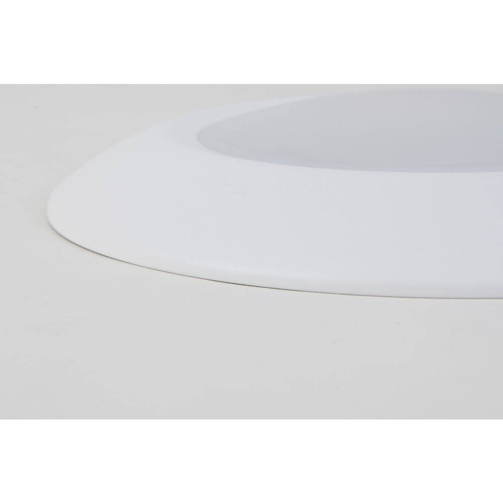 Left. Elitco Lighting - 5 Inch 3000K-5000K Selectable 10W 600 Lumens Disk Light In White Pack Of 4 - White.