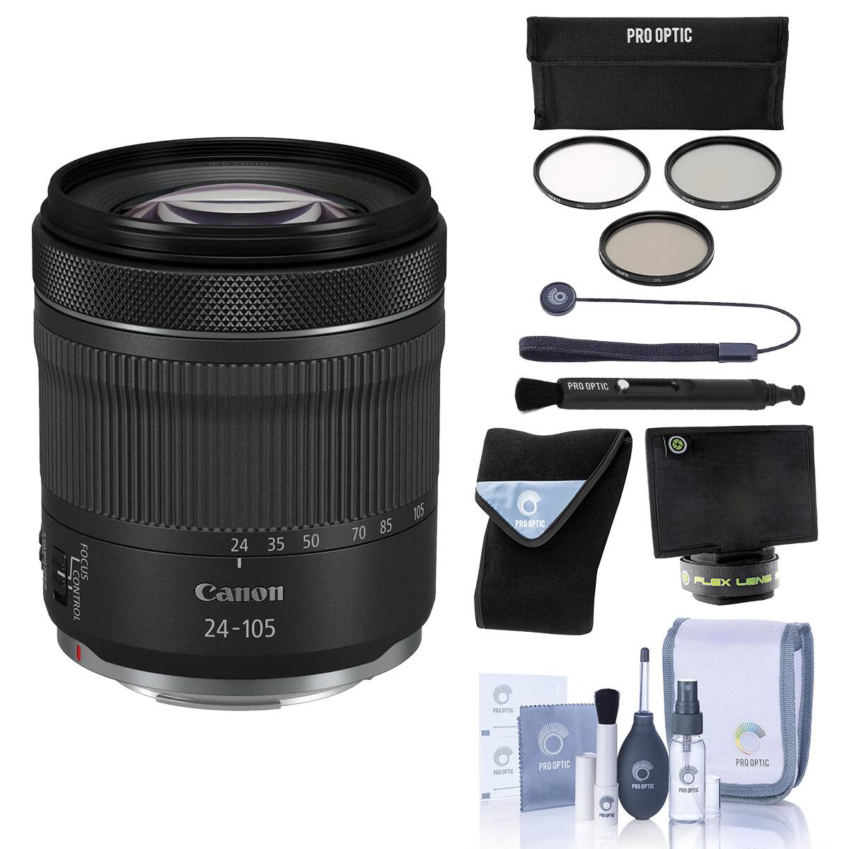 PRO OPTIC  
LCONTROL FOCUS  
24 35 50 70 85 105  
Canon 24-105  
PRO OPTIC  
FLEX LENS  
PRO OPTIC  
PRO OPTIC  
PRO OPTIC  
PRO OPTIC  
PRO OPTIC  
PRO OPTIC  
PRO OPTIC  
PRO OPTIC