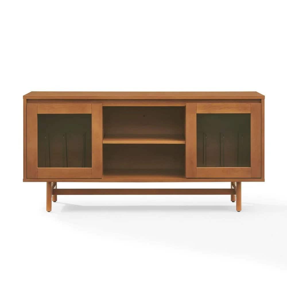 Crosley Furniture - Dempsey Record Player Cabinet With Vinyl Storage - Gray