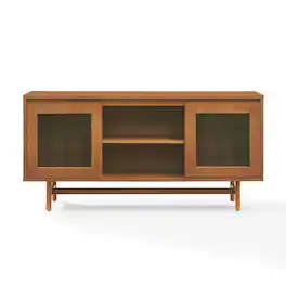 Crosley Furniture - Dempsey Record Player Cabinet With Vinyl Storage - Gray