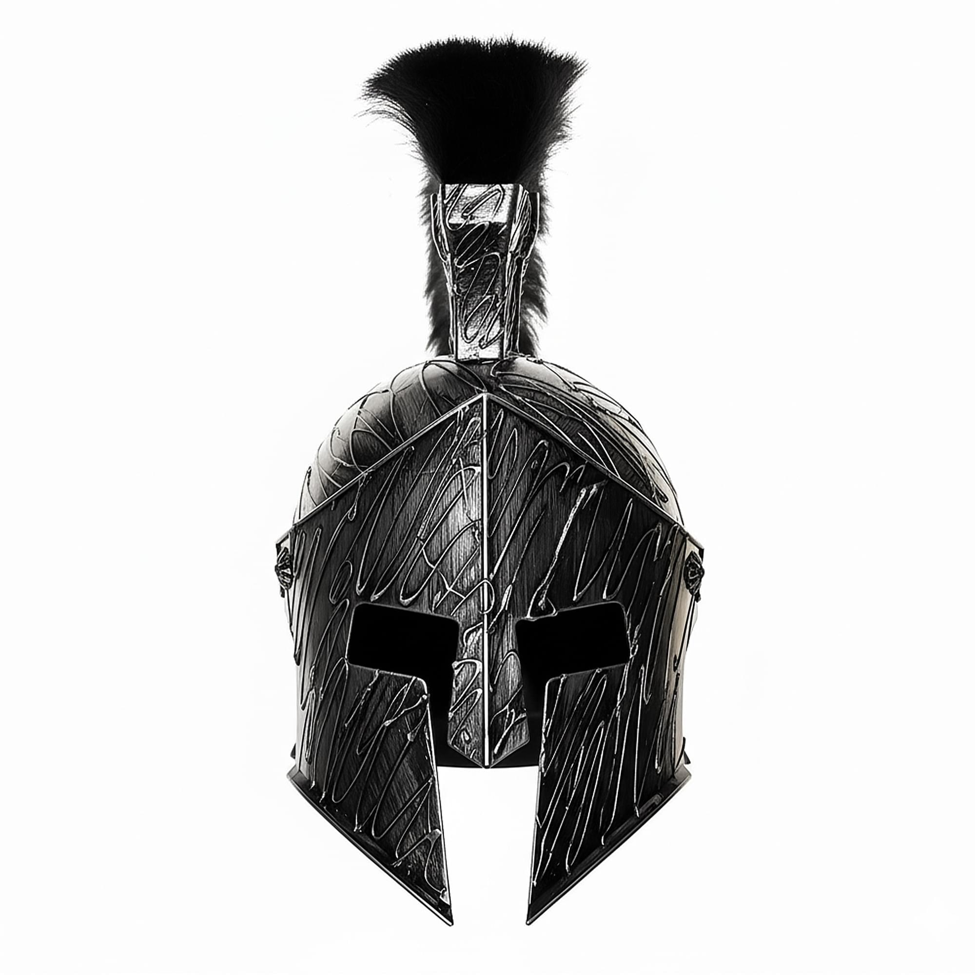 Alt View 10. Underwraps - Evil Roman Helmet With Mask Adult Costume Accessory - Black.