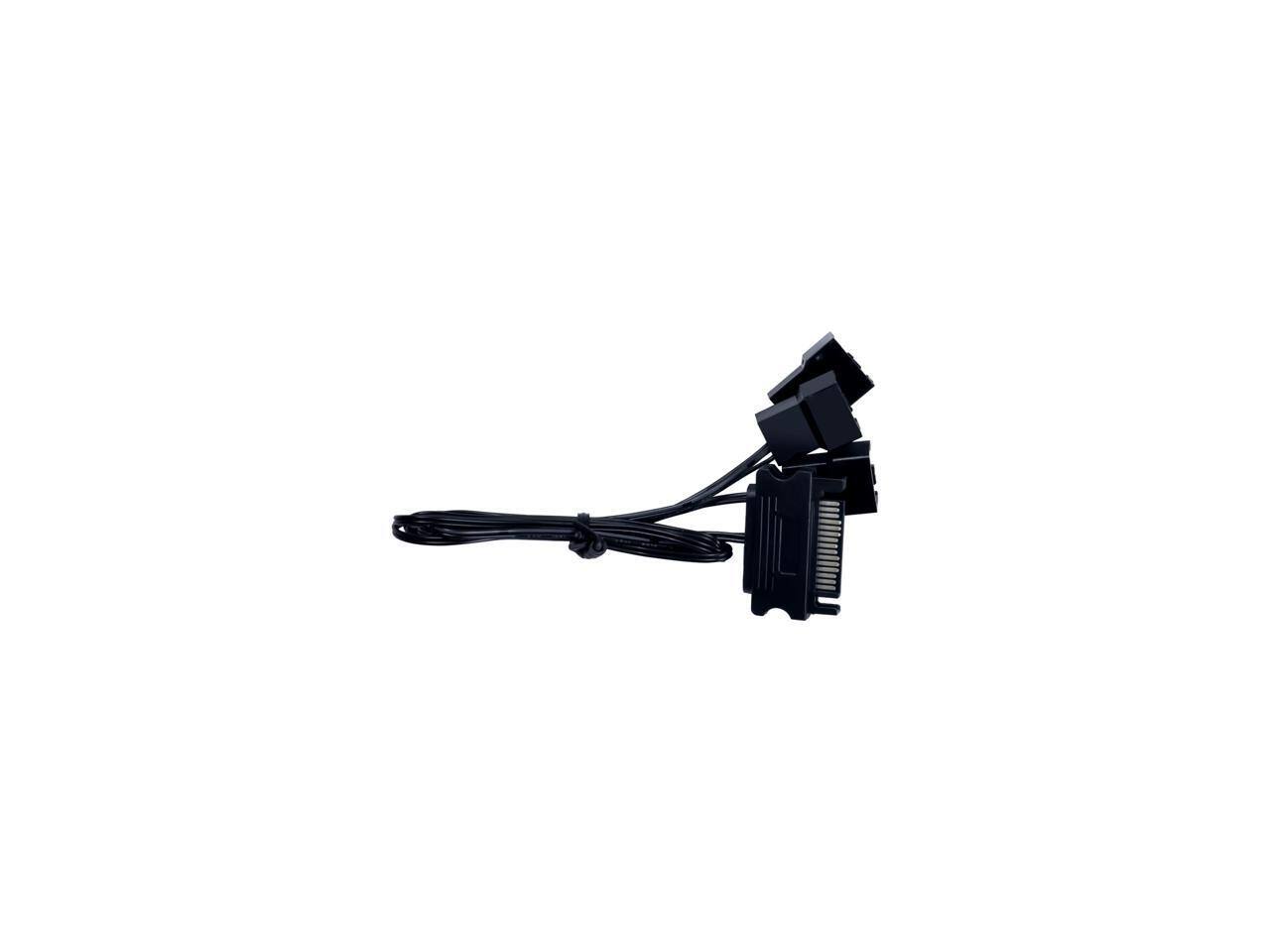 Alt View 4. Lian Li - UNI FAN SL-INF Wireless 120 Reversed Blade Triple Pack - Black.