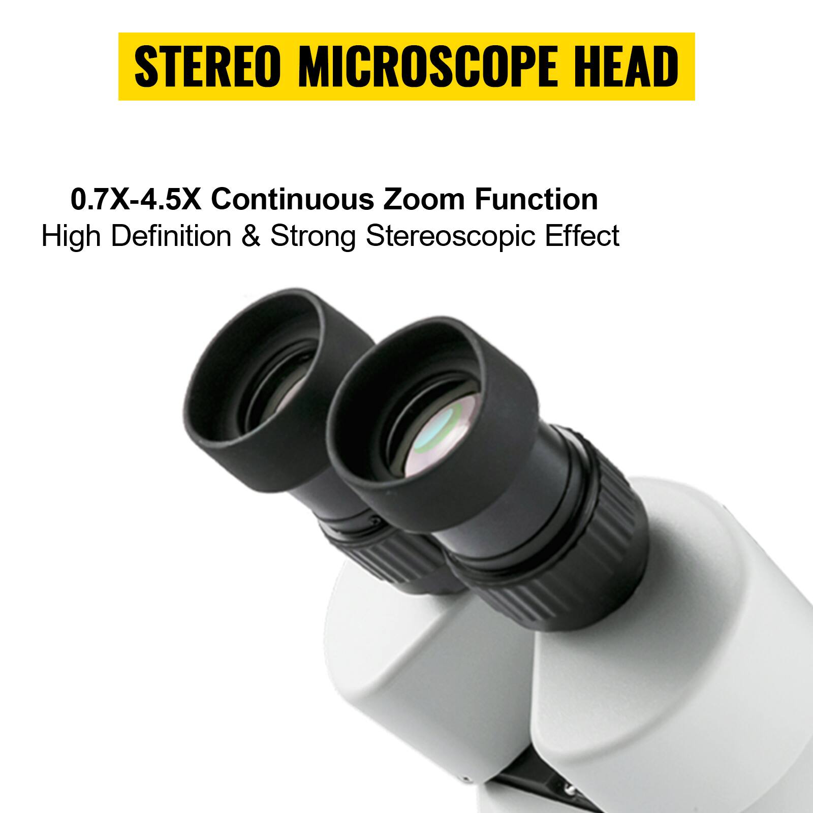 STEREO MICROSCOPE HEAD

0.7X-4.5X Continuous Zoom Function
High Definition & Strong Stereoscopic Effect