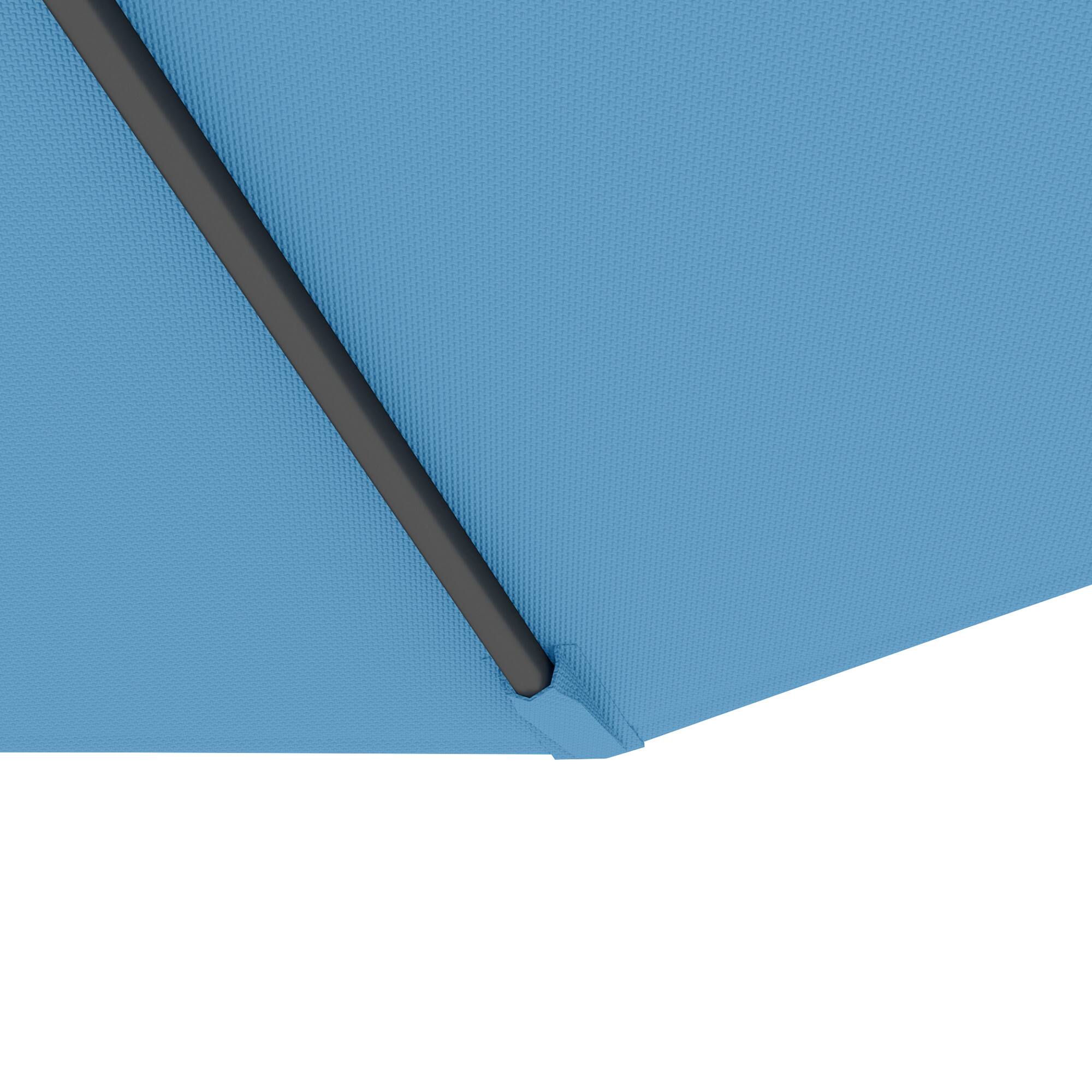 Alt View 4. Outsunny - 10' Cantilever Hanging Tilt Offset Patio Umbrella with UV & Water Fighting Material and Cross Base - Blue.