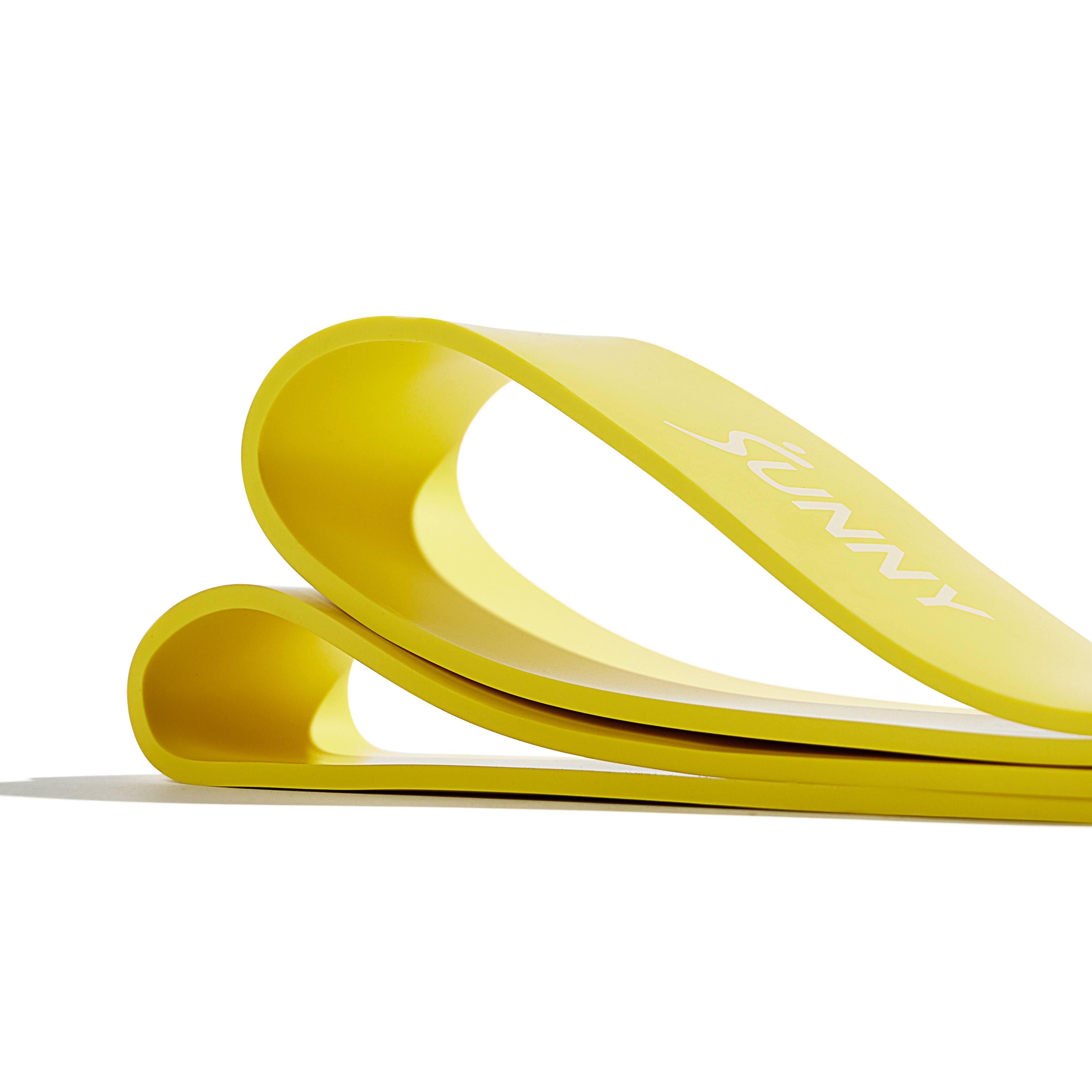 Back. Sunny Health & Fitness - Strength Training Resistance Band - 100 lbs - Yellow.