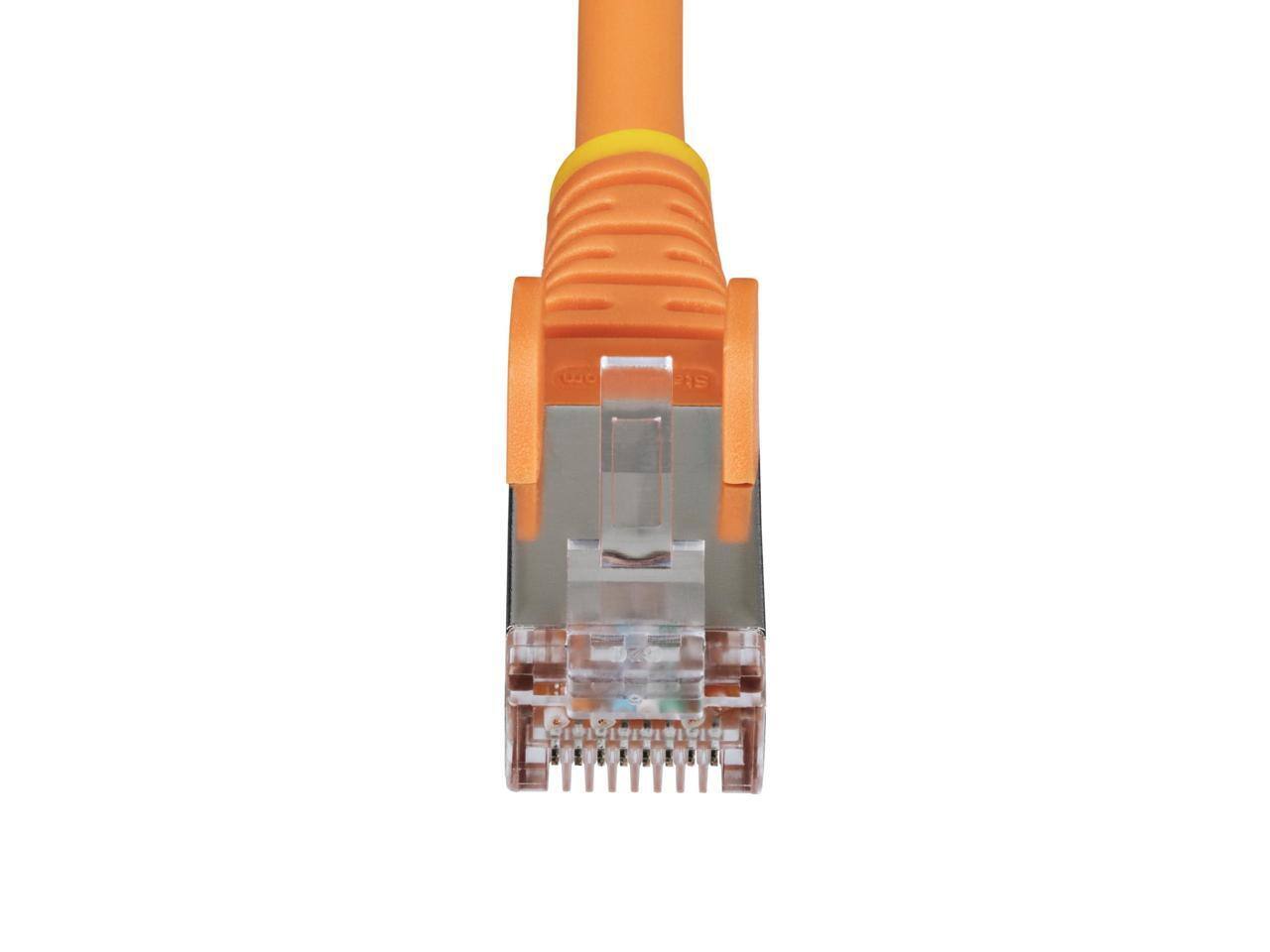 Alt View 10. StarTech.com - StarTech 1ft Orange CAT6a Ethernet Cable Model NLOR-1F-CAT6A-PATCH.