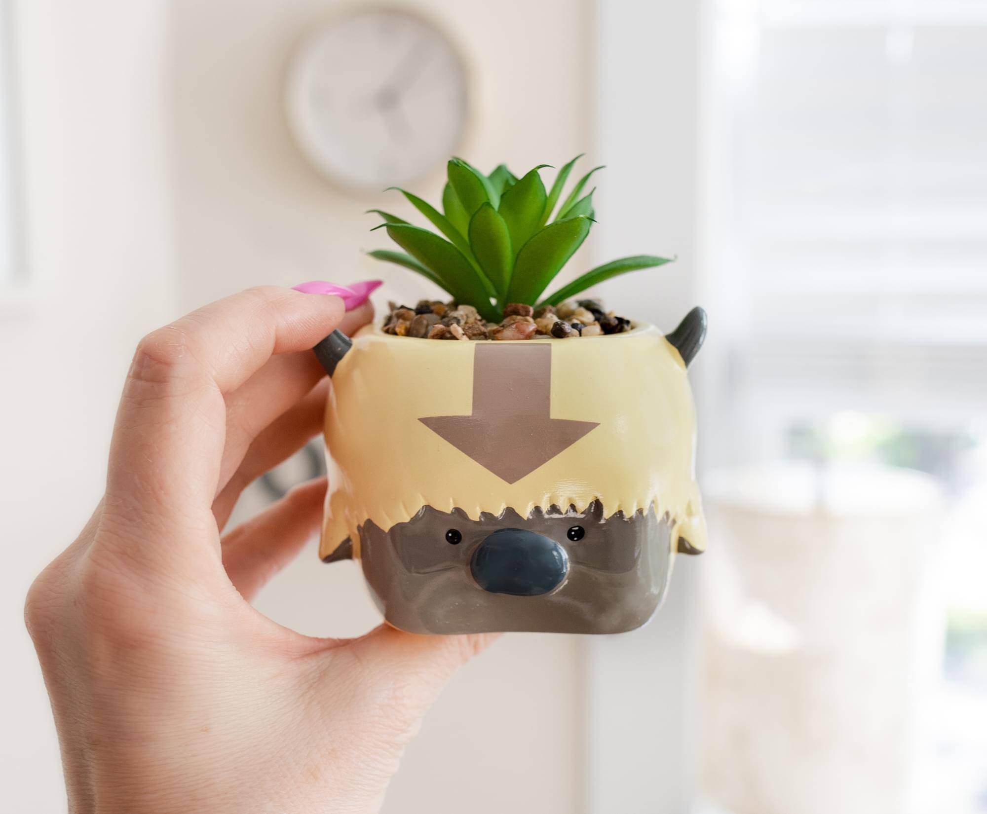 Alt View 10. Silver Buffalo - Avatar: The Last Airbender Appa 6-Inch Ceramic Planter With Artificial Succulent - White.