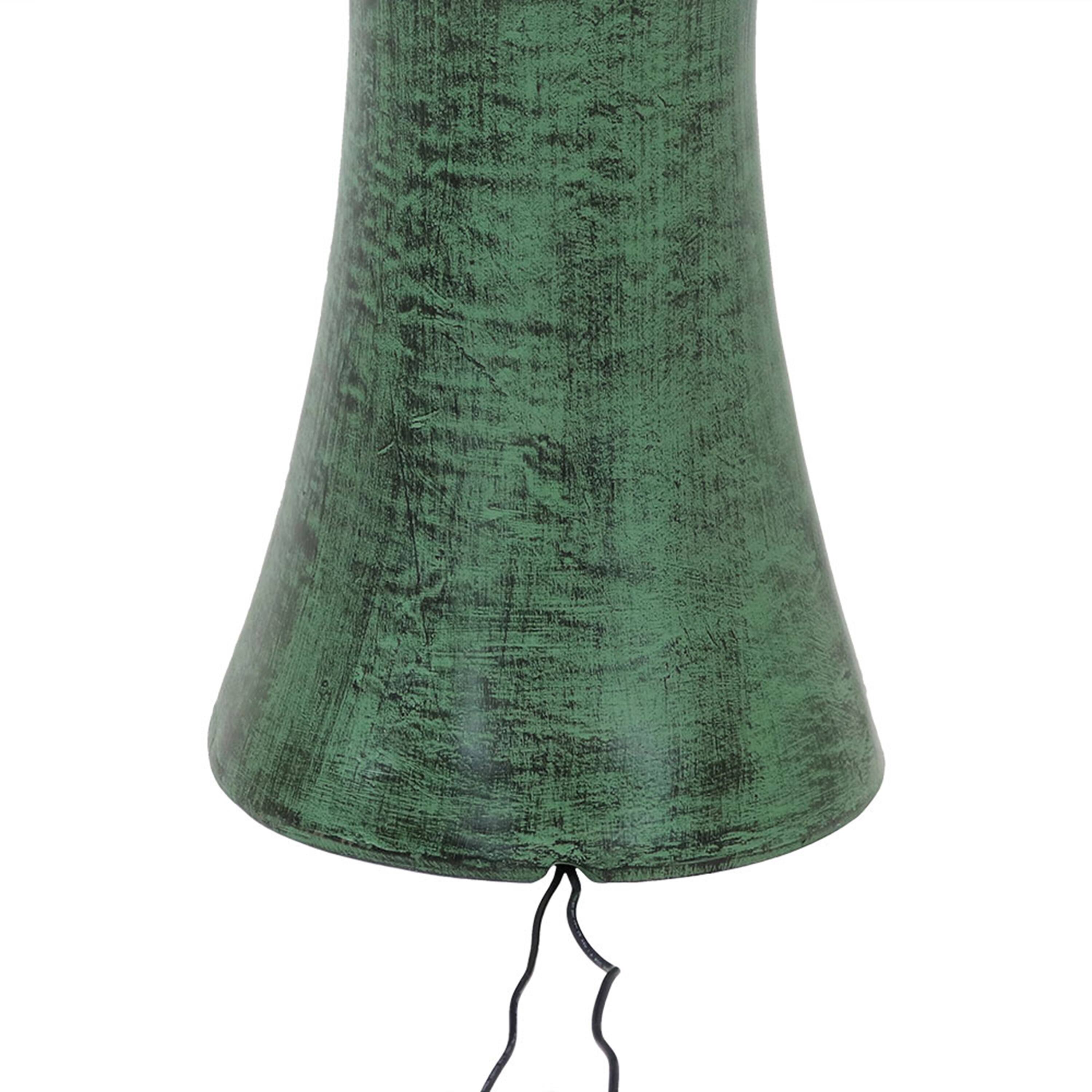 Alt View 7. Sunnydaze - Desert Spring Solar Water Fountain with Battery/Pump - 30 in - Green.