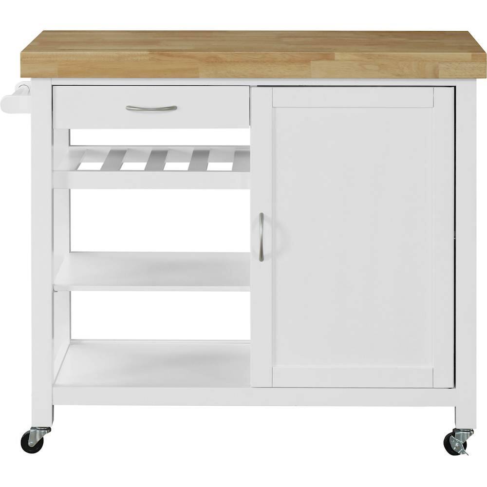 Alt View 11. Click Decor - Denver Kitchen Cart - White.