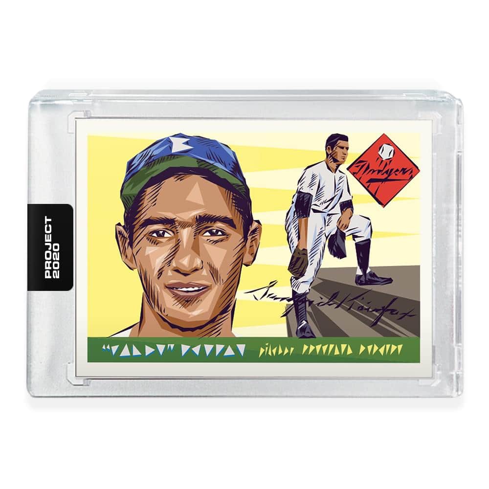 Topps - PROJECT 2020 Card 89 - 1955 Sandy Koufax by Naturel - Green