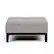 Front. Simpli Home - Dover 36 inch Wide Contemporary Square Coffee Table Storage Ottoman - Gray Cloud.