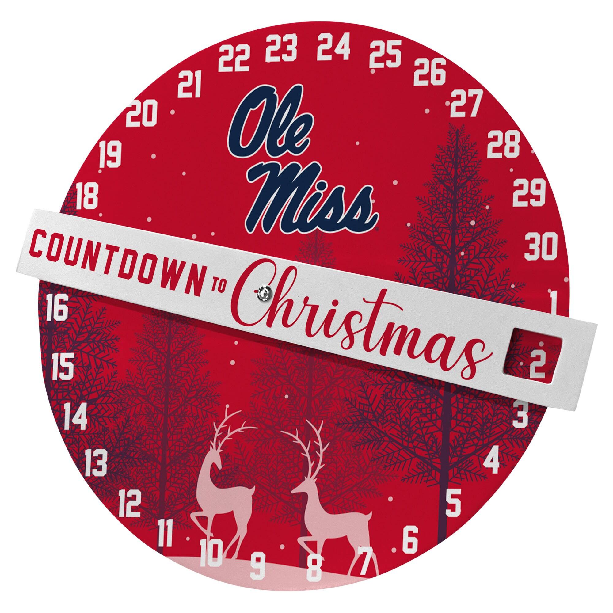 Ole Miss  
COUNTDOWN TO Christmas  
22 23 24 25 26 27 28 29 30  
21 20 19 18 17 16 15 14 13 12 11 10 9 8 7 6 5 4 3 2 1