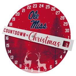 Pegasus - Ole Miss Rebels Countdown to Christmas Wall Sign - Multicolor