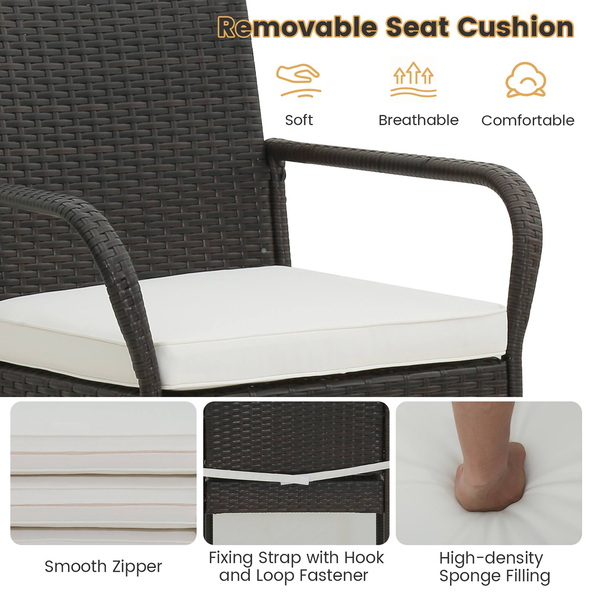 Removable Seat Cushion

- Soft
- Breathable
- Comfortable

Features:
- Smooth Zipper
- Fixing Strap with Hook and Loop Fastener
- High-density Sponge Filling