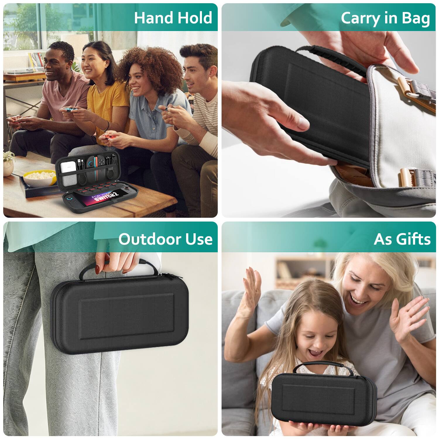 Equipd Carrying Case for Nintendo Switch 2 2025 Protective Hard