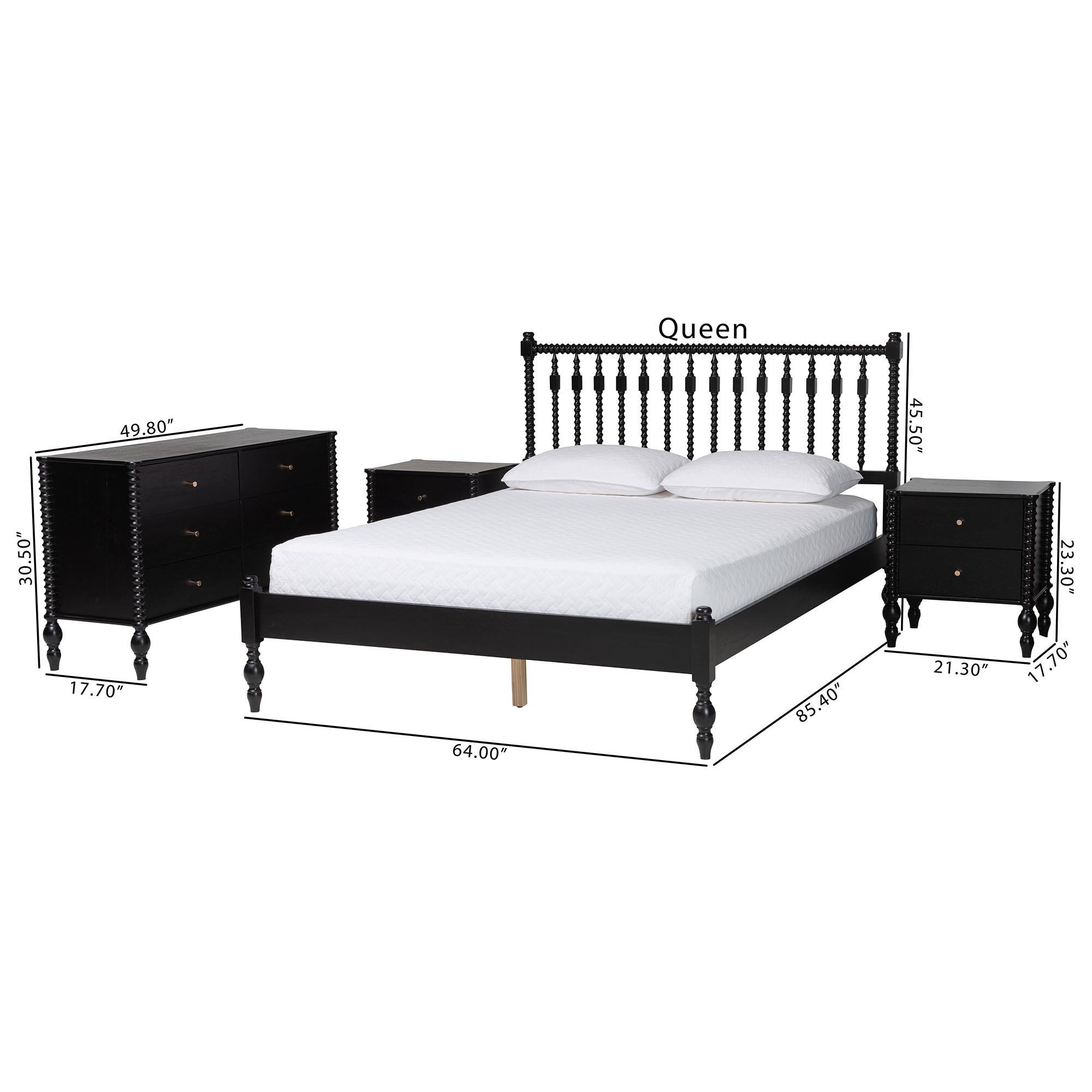 Queen  
49.80" x 45.50" x 30.50" x 17.70" x 64.00" x 85.40" x 21.30" x 23.30" x 17.70"