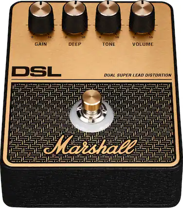 O 10 0 10 O 10 0 10 GAIN DEEP TONE VOLUME DSL DUAL SUPER LEAD DISTORTION Marshall
