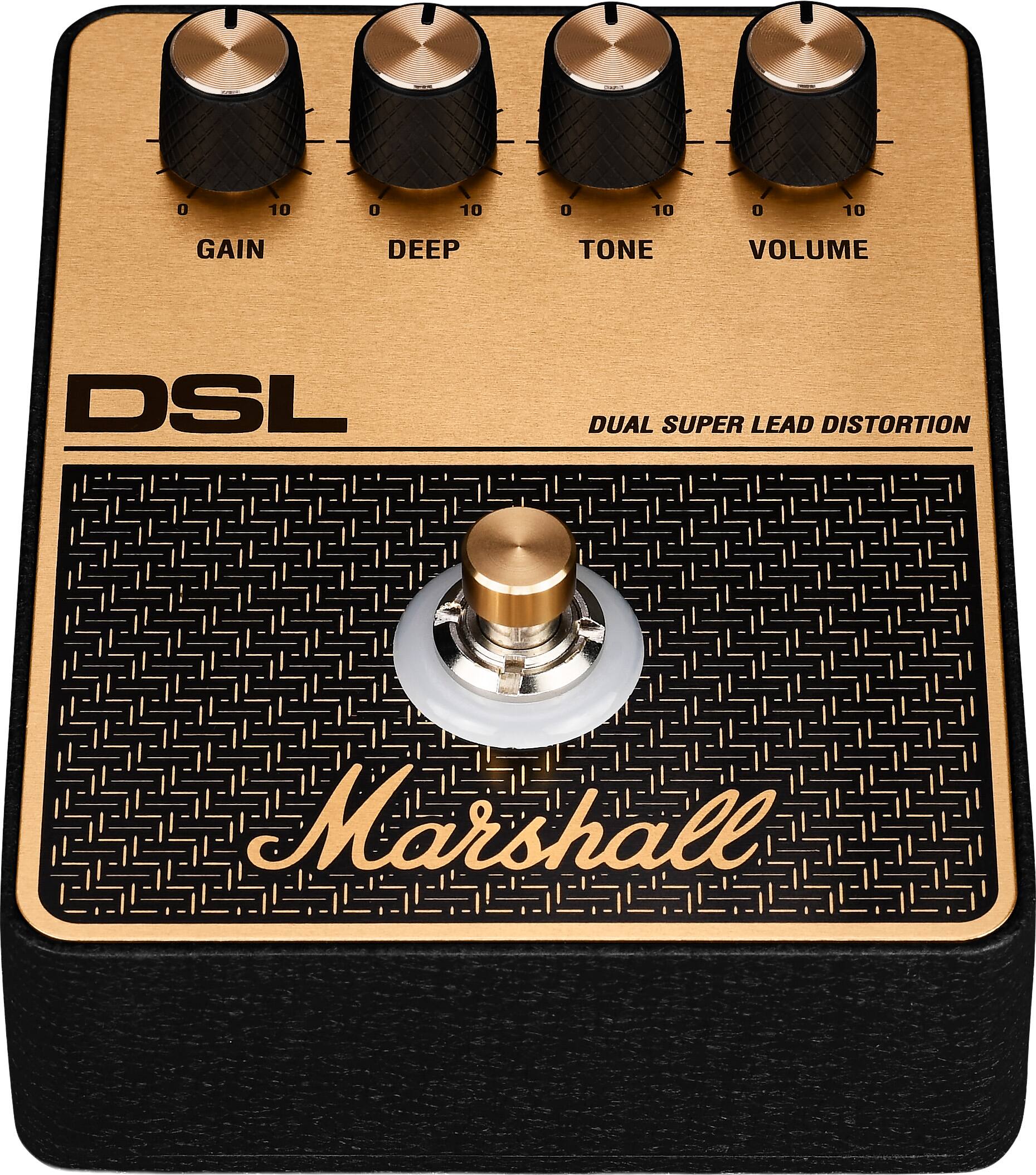 O 10 0 10 O 10 0 10 GAIN DEEP TONE VOLUME DSL DUAL SUPER LEAD DISTORTION Marshall