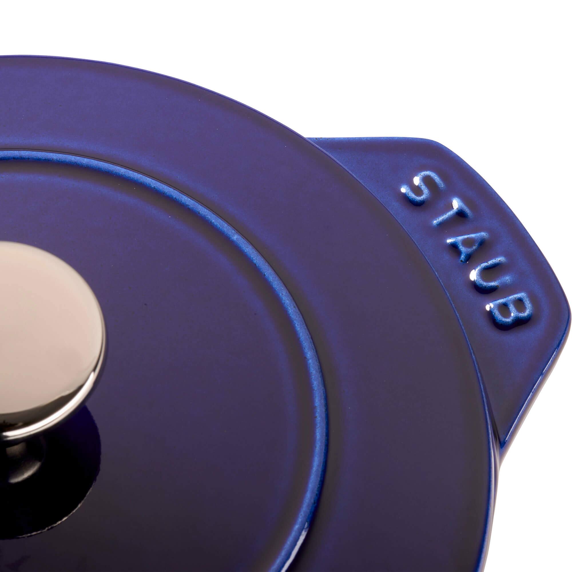 Alt View 6. Staub - Staub Cast Iron 1.5-qt Petite French Oven - Dark Blue - Dark Blue.