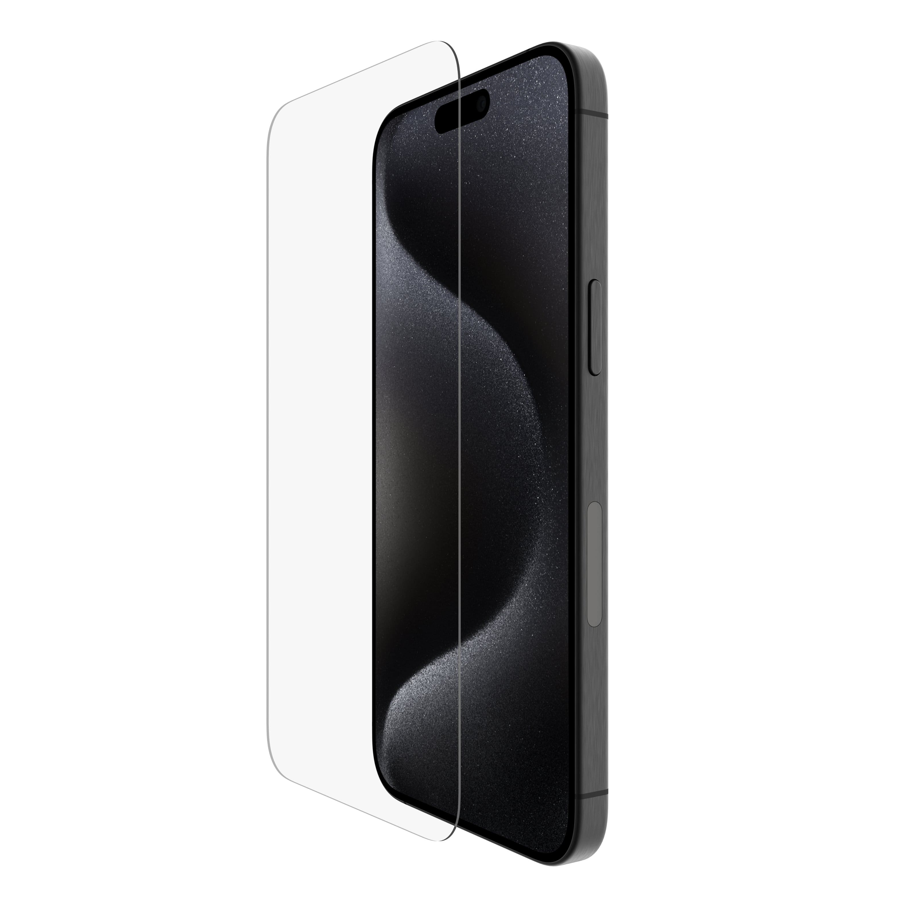 Angle. Belkin - ScreenForce Tempered Glass for iPhone 16 Pro Max with EZ Align Tray - Clear.