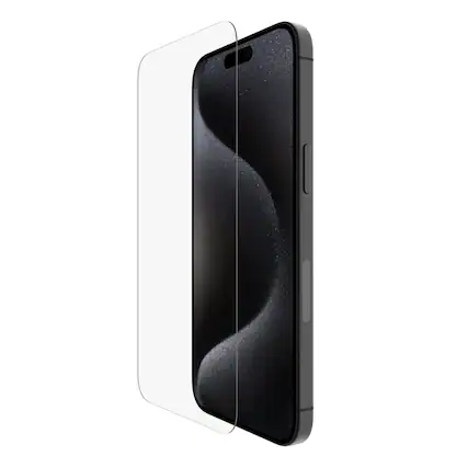 Angle. Belkin - ScreenForce Tempered Glass for iPhone 16 Pro Max with EZ Align Tray - Clear.